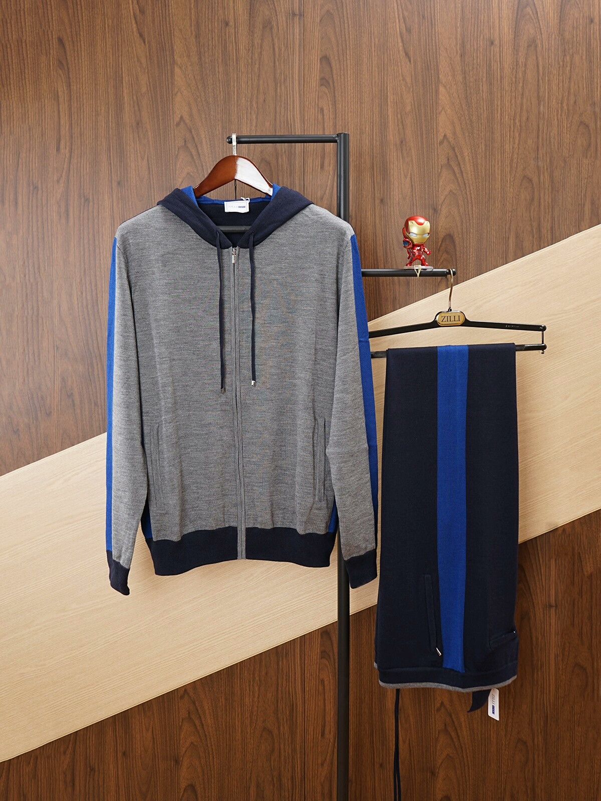 ZILLI Hooded Sports Tracksuit Set