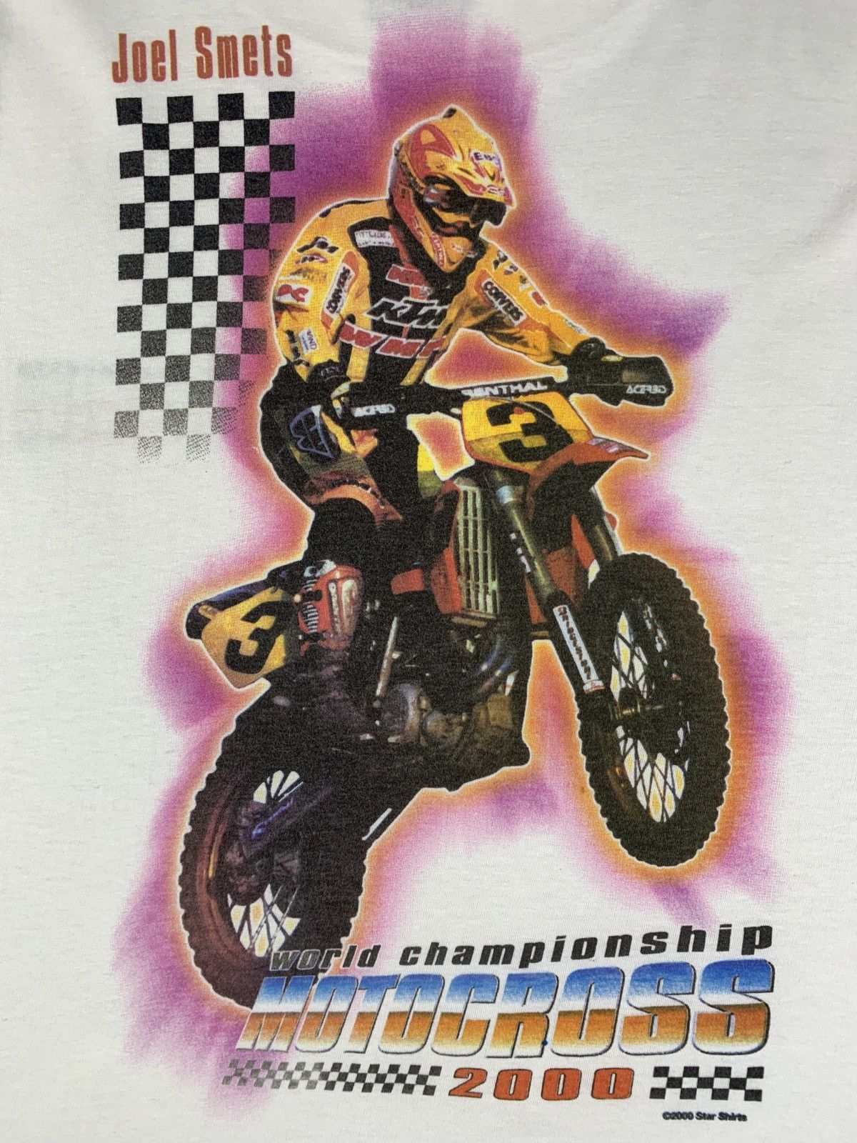 Fox Racing 2000 MOTOCROSS Championship "Joel Smets #3" Graphic Tee Size US M / EU 48-50 / 2 - 3 Thumbnail