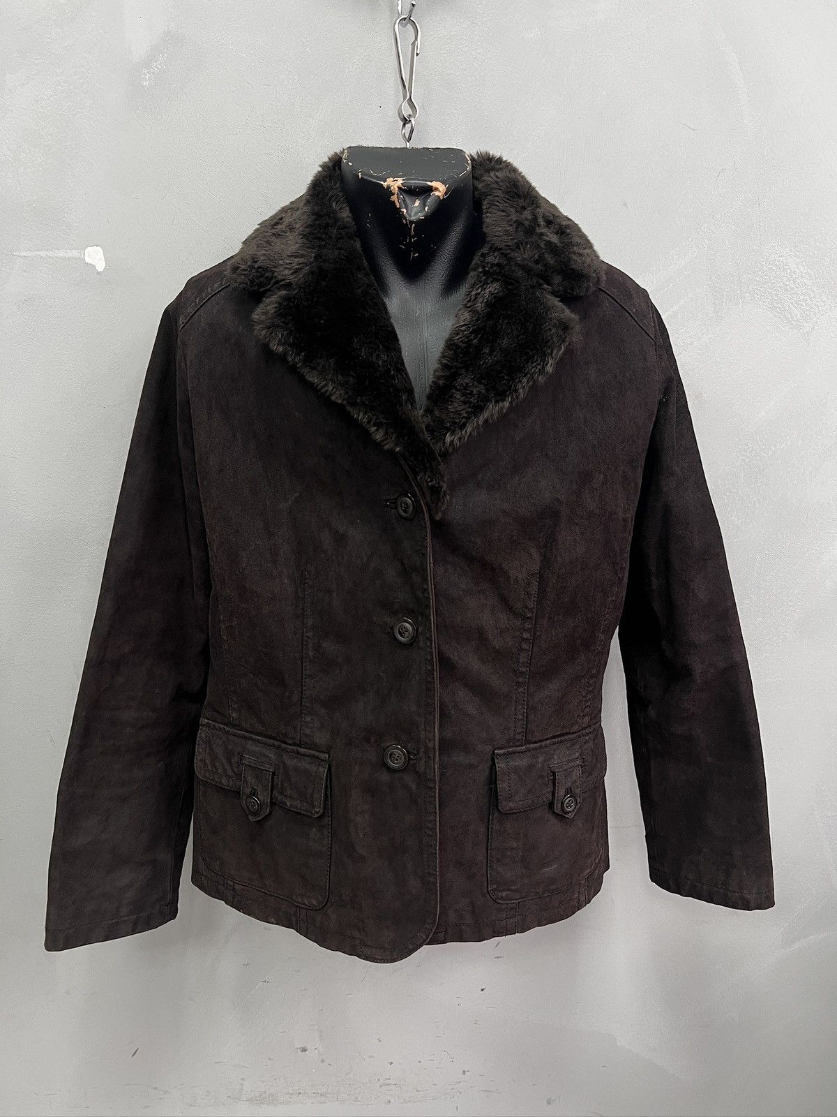 Hysteric Glamour Suede leather fur collar gothic leather jacket y2k style Size US M / EU 48-50 / 2 - 1 Thumbnail