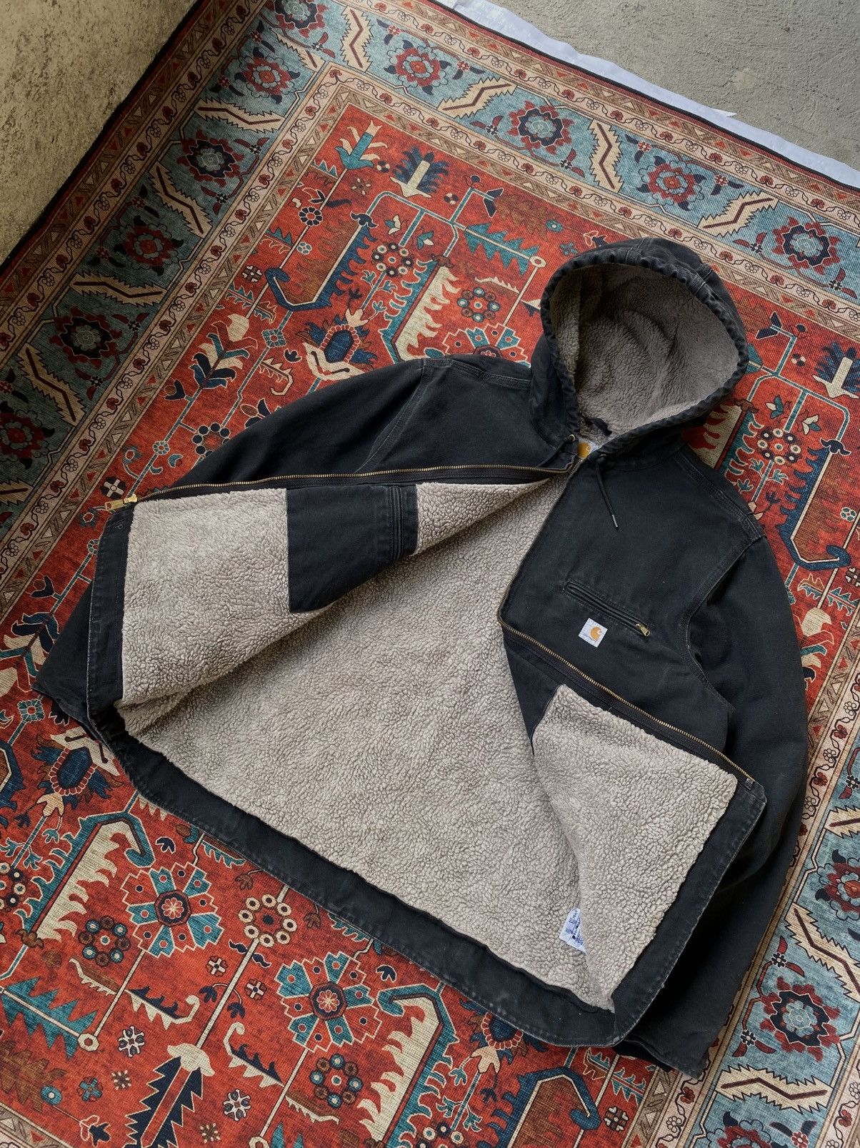 Carhartt SOLD OUT Carhartt Women Jacket sherpa lined WJ141 BLK Size US XL / EU 56 / 4 - 5 Thumbnail