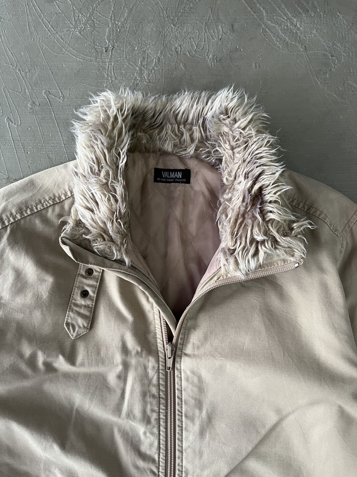 Tornado Mart JAPANESE FUR JACKET BIKERS BONDAGE ZIPPER GOTHIC PUNK STYLE Size US M / EU 48-50 / 2 - 8 Thumbnail