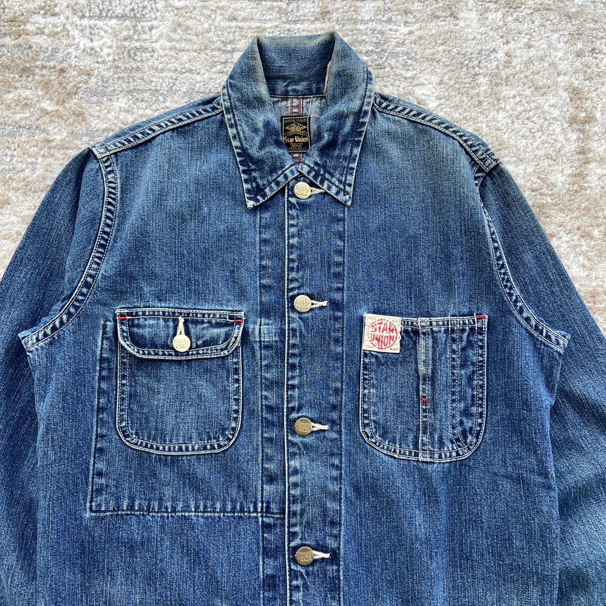 Sugar Cane Sugar Cane Blue Wash Chore Jacket Size US S / EU 44-46 / 1 - 3 Thumbnail