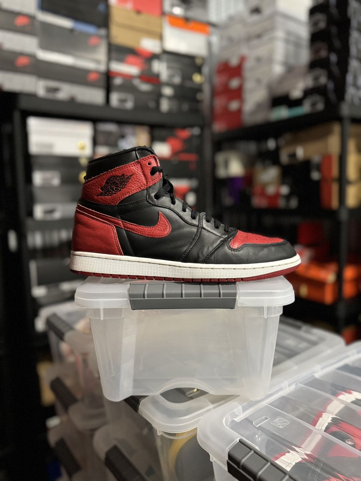 Jordan Brand Jordan 1 Retro High OG Banned 2016 Size 11.5 Size US 11.5 / EU 44-45 - 1 Thumbnail