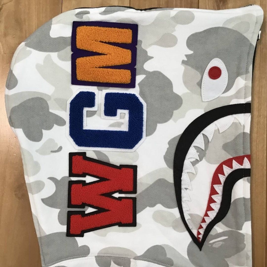 Bape BAPE White camo x black camo separate shark full zip hoodie Size US M / EU 48-50 / 2 - 5 Thumbnail