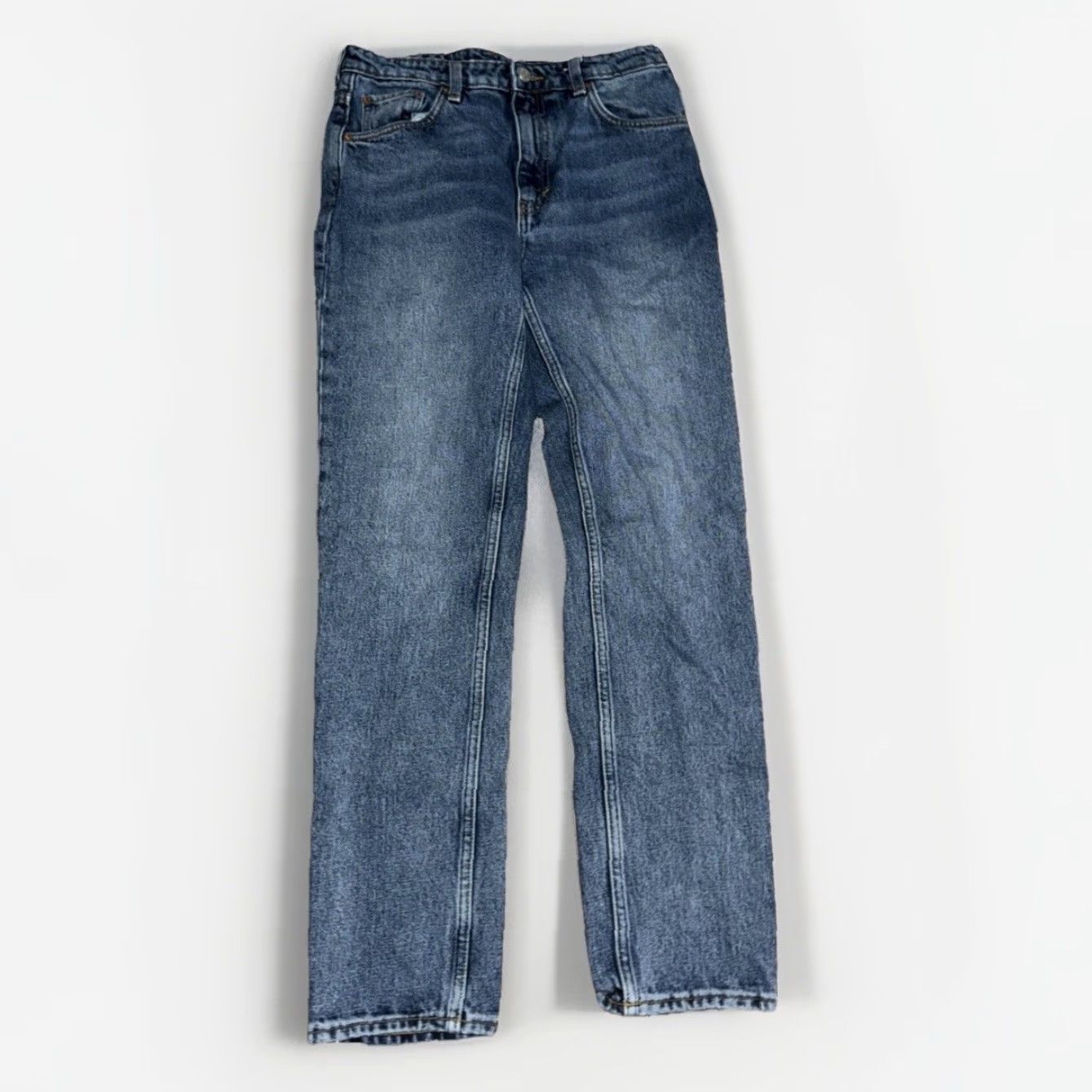 Weekday VINTAGE Weekday Seattle Women’s High Tapered Slim Jeans Blue Size 28x30 Size 28" / US 6 / IT 42 - 3 Thumbnail