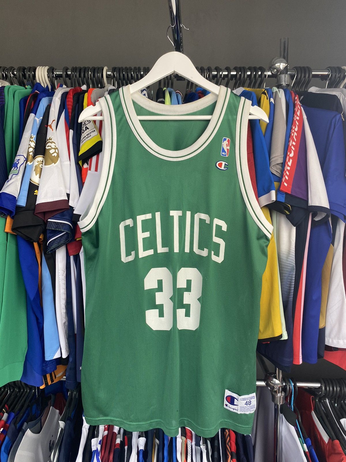 Champion Vintage 90's Authentic Champion Larry Bird Celtics Jersey Size US L / EU 52-54 / 3 - 1 Thumbnail