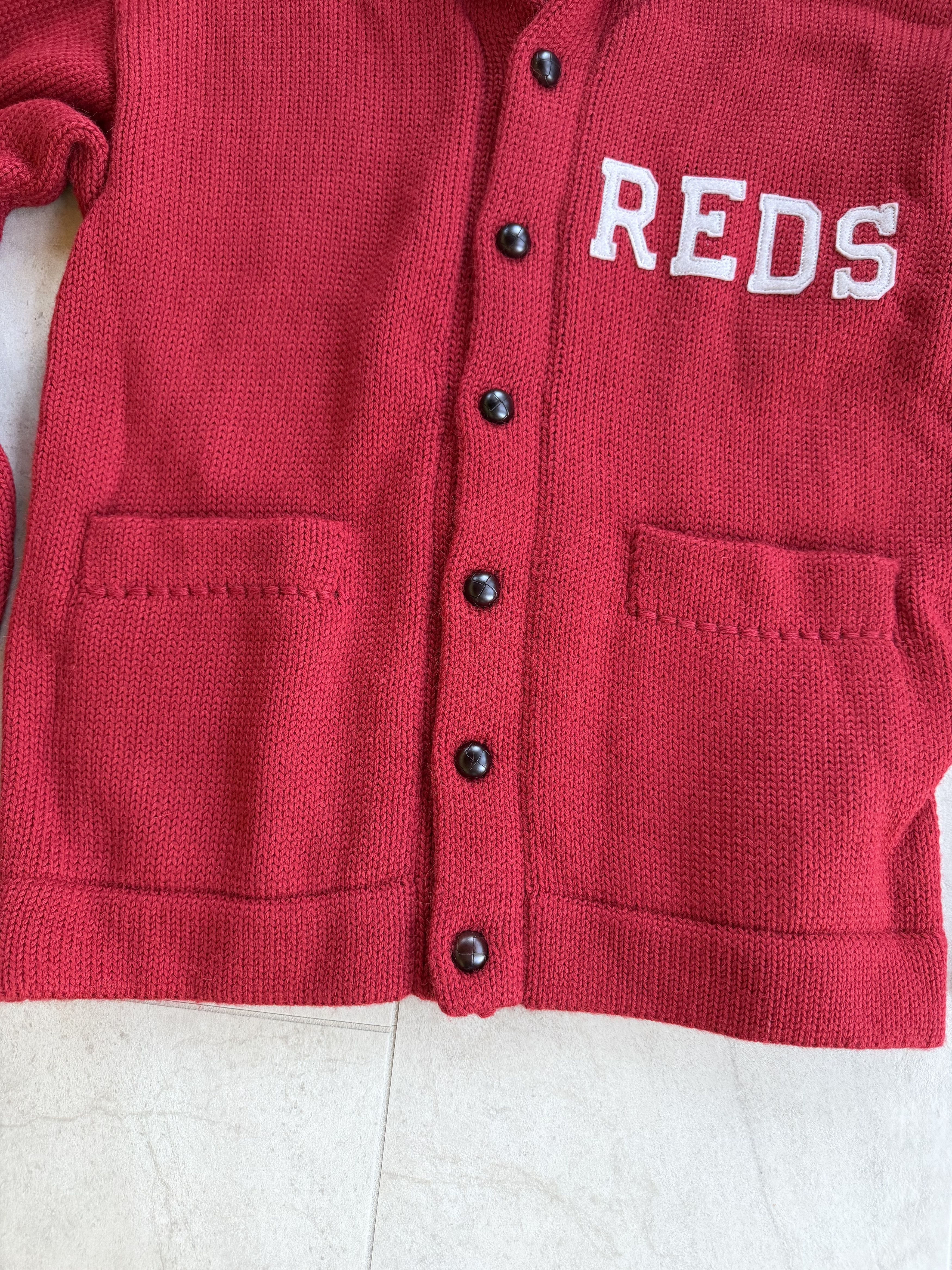 Ebbets Field Flannels Ebbets Field 1919 Cincinnati Reds Shawl Collar Sweater Size US XXL / EU 58 / 5 - 3 Thumbnail