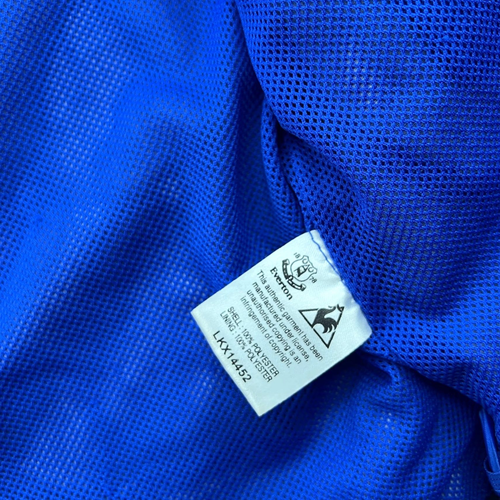 Le Coq Sportif le coq sportif Everton 2009 2010 Football Jacket Blue Full Zip Hooded XL Mens Track Jacket Mid-Length Size US XL / EU 56 / 4 - 6 Thumbnail
