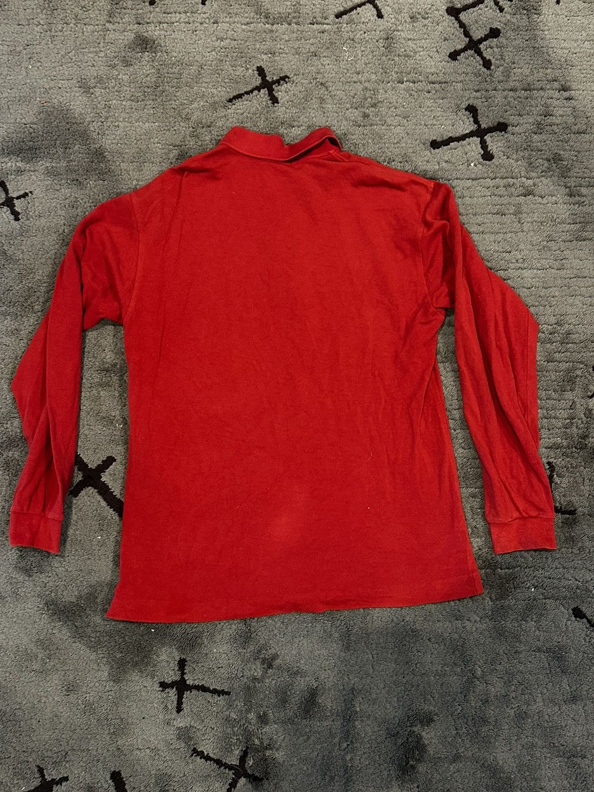 Issey Miyake Issey Miyake Mainline Red Polo Rugby Long-Sleeve T Shirt Size US M / EU 48-50 / 2 - 4 Thumbnail