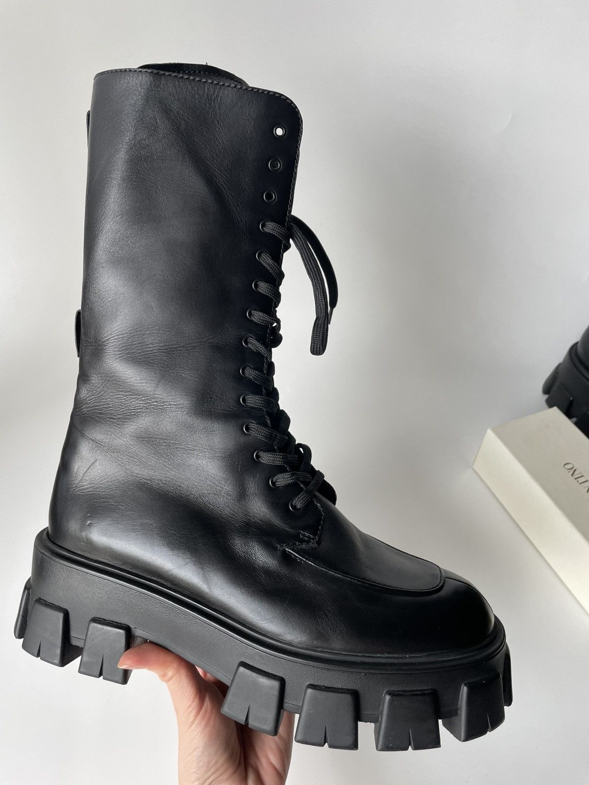 Prada Prada tall combat boots Size US 8 / EU 41 - 8 Thumbnail