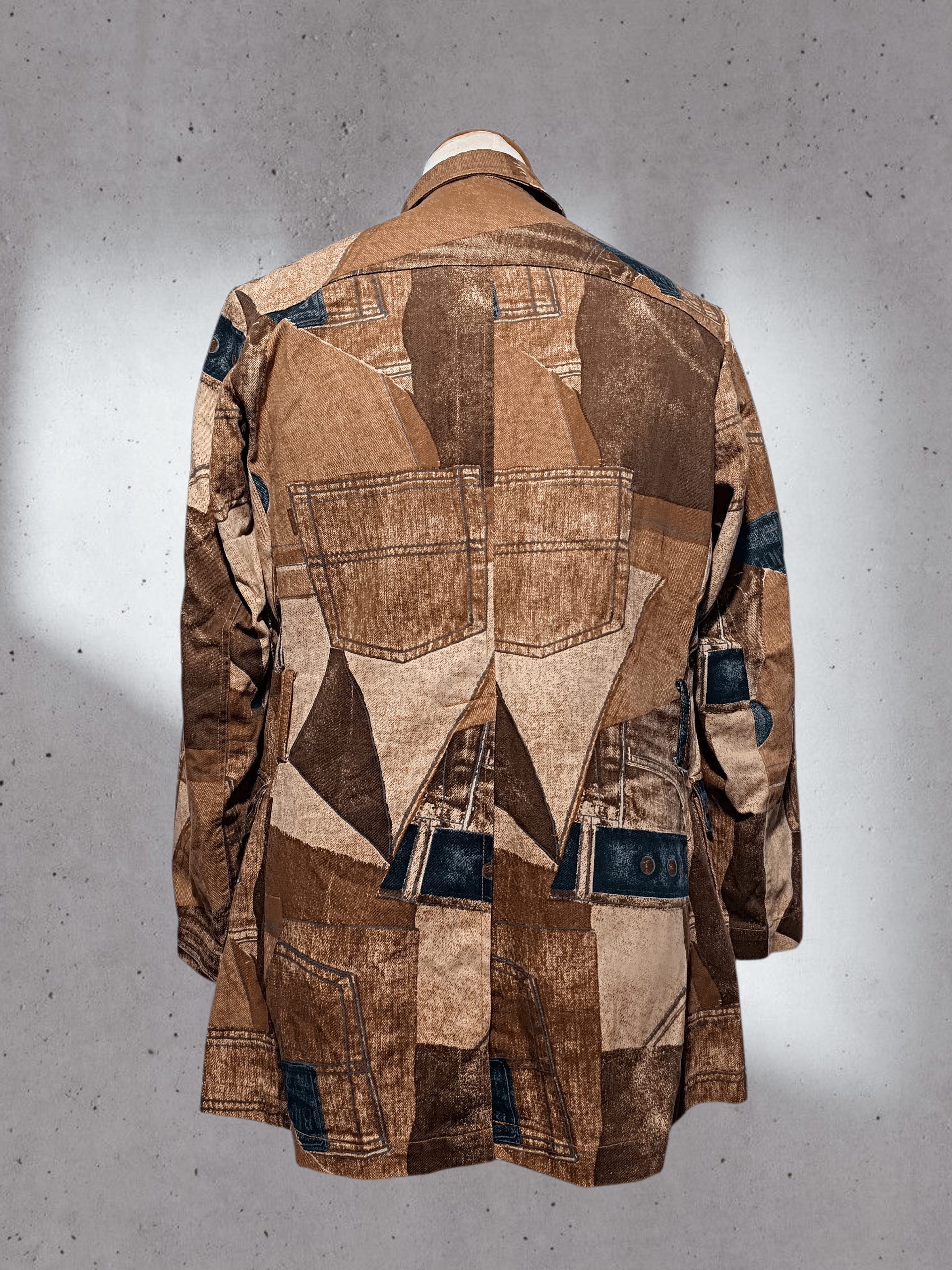 Japanese Brand Vintage Jacket Fake Print Denim Size US M / EU 48-50 / 2 - 5 Thumbnail
