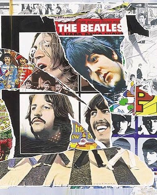 Vintage 2000S THE BEATLES COLLAGE OF ICONIC ALBUM DIAL WATCH Size ONE SIZE - 2 Thumbnail