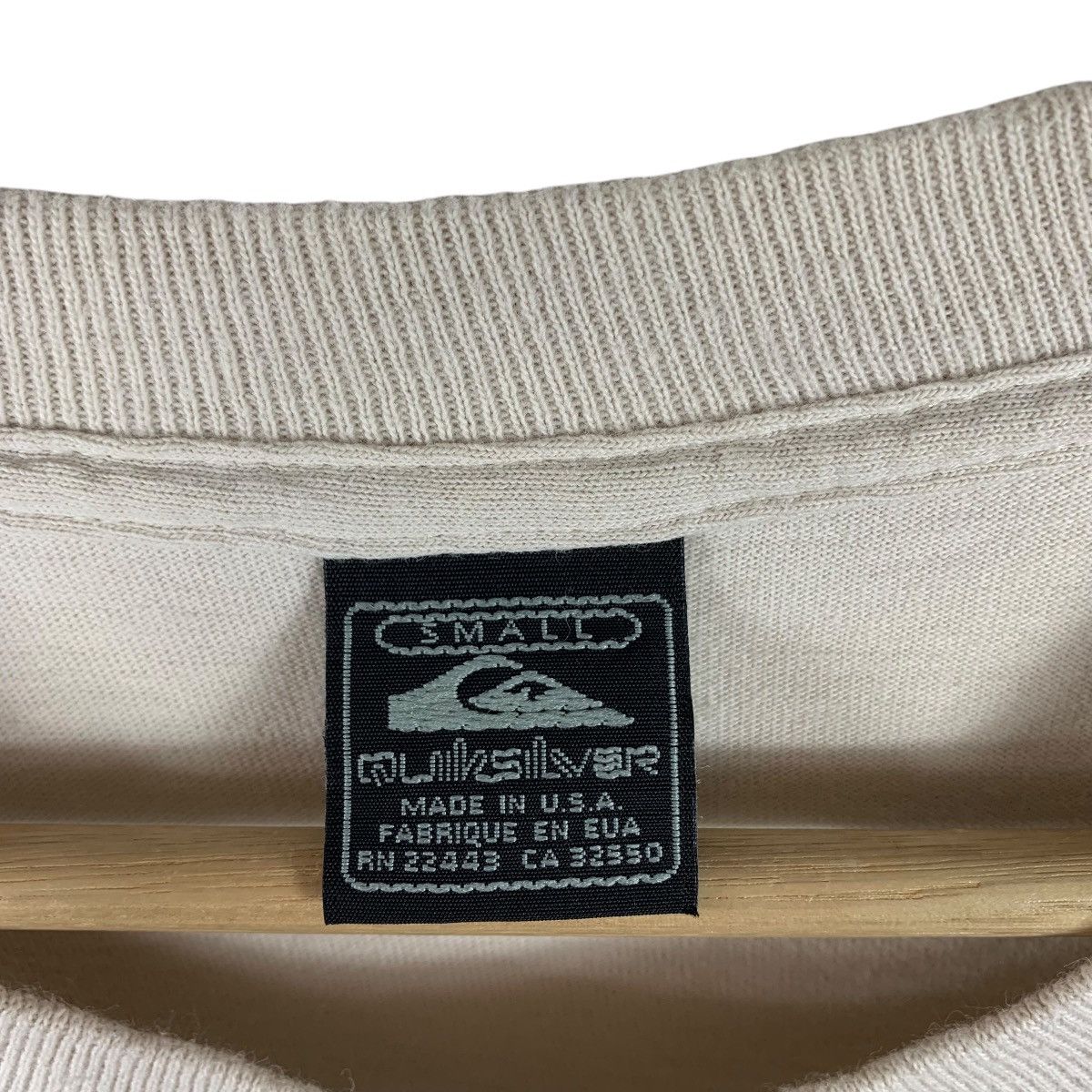 Quiksilver × Vintage Vintage 90s QUIKSILVER Surfing back hit logo tee Size US S / EU 44-46 / 1 - 4 Thumbnail