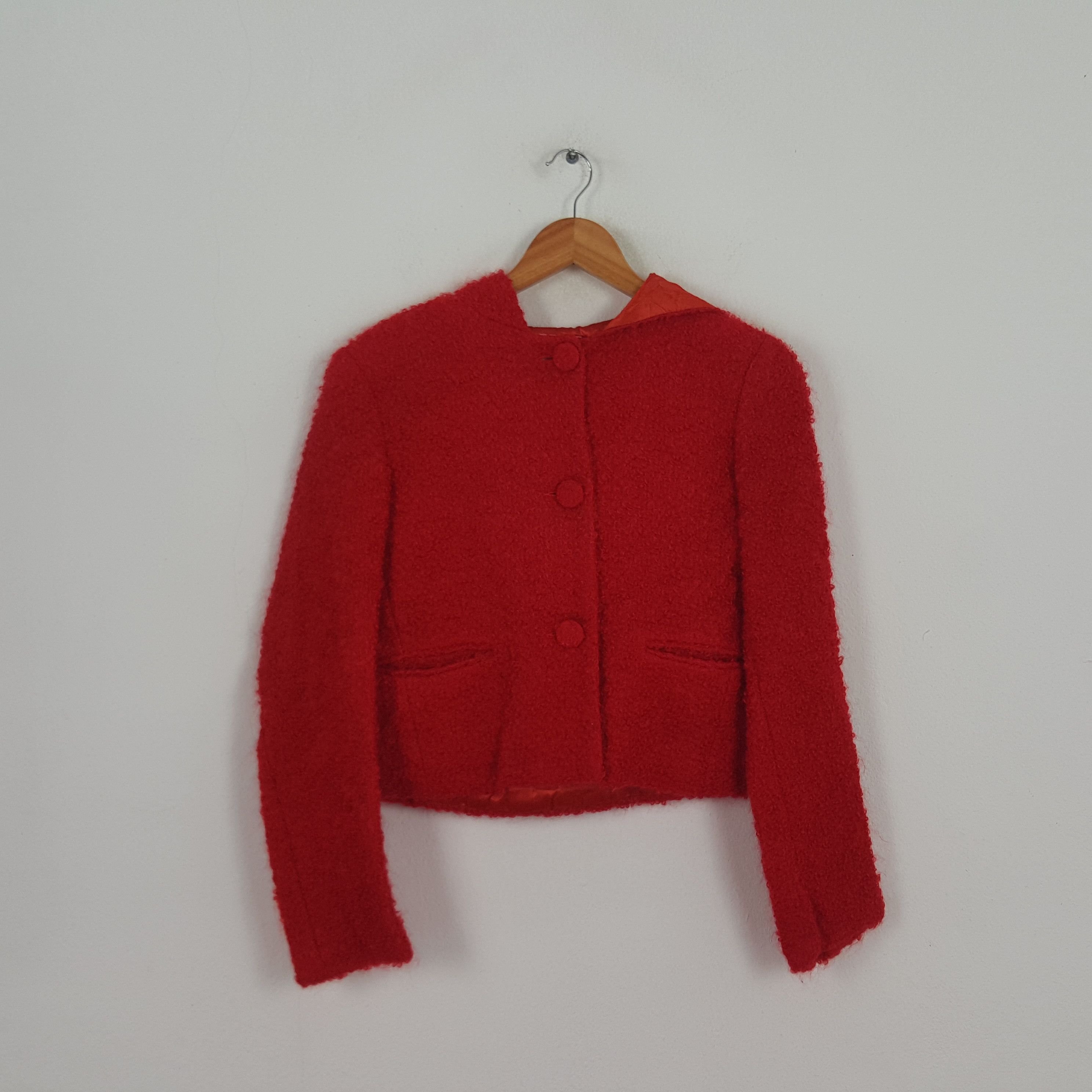 Vintage × agnes b. Vintage Agnes B. Fashion Designer Fleece Hoodie Jacket Size XS / US 0-2 / IT 36-38 - 1 Thumbnail