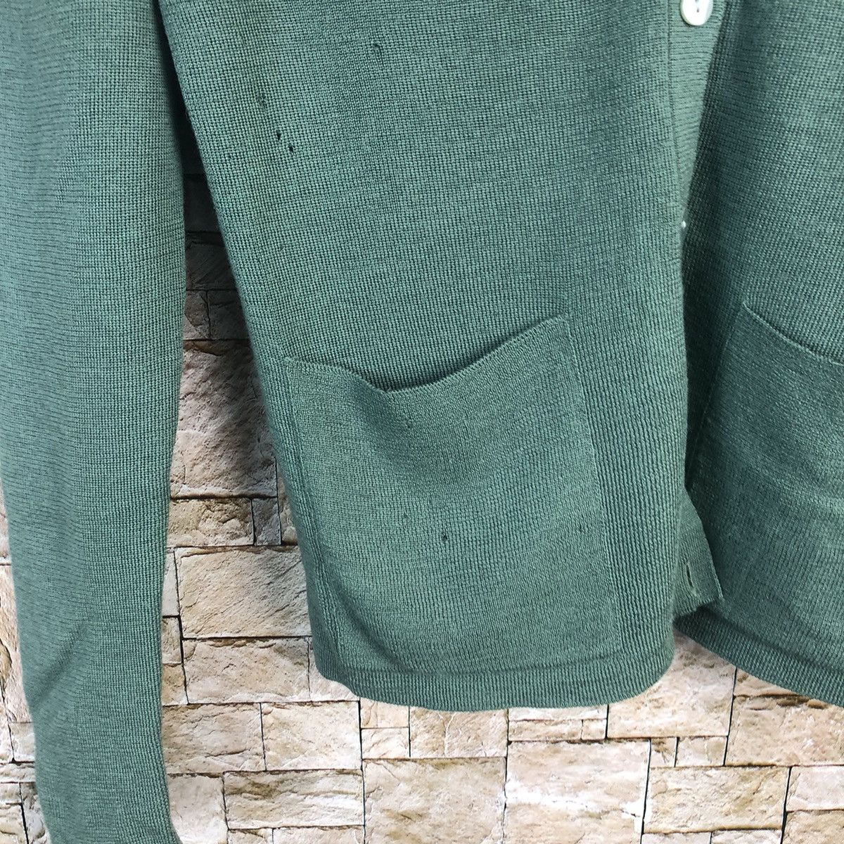 Vintage Les Halles Green Cardigan Knitwear #A163 Size S / US 4 / IT 40 - 9 Thumbnail