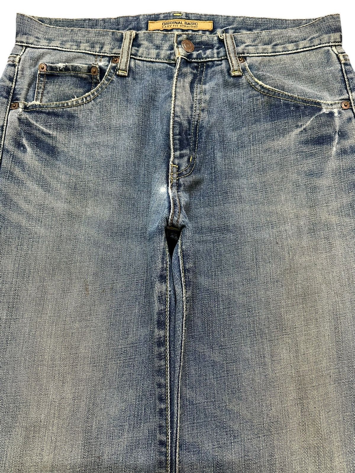 Japanese Brand Vintage Japanese Uniqlo Blue Wash Style Baggy Jeans Size US 31 - 3 Thumbnail