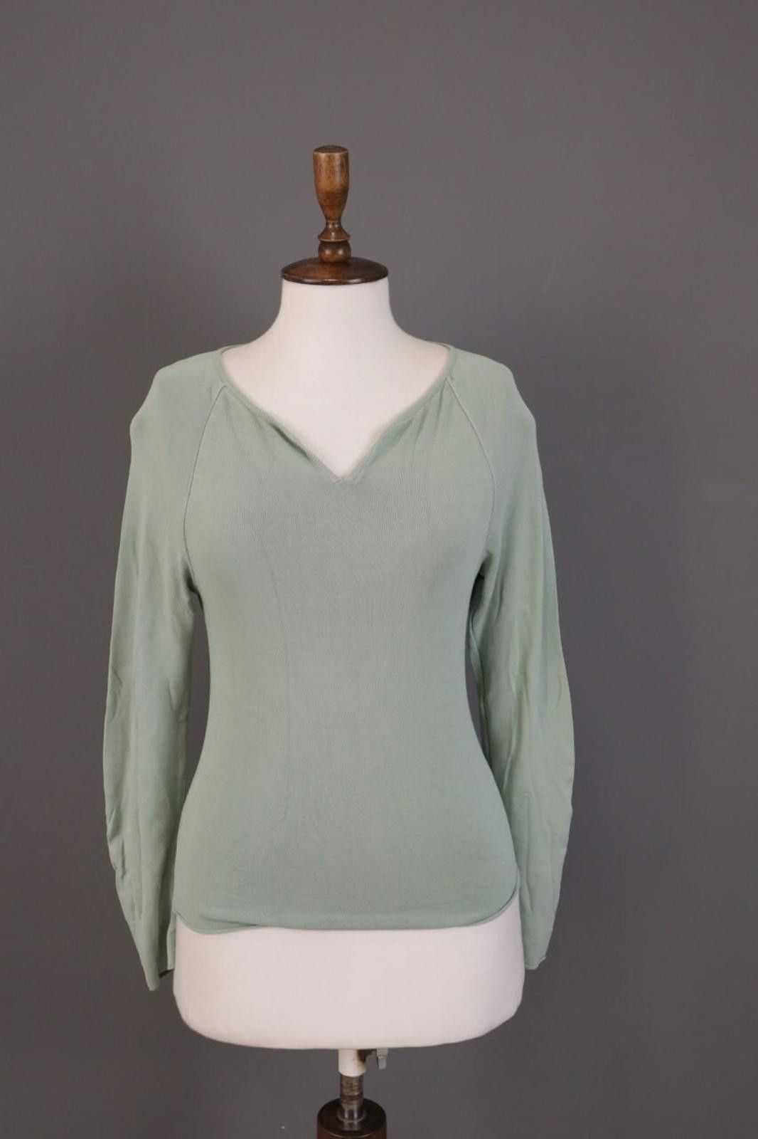Designer Transit Par Such 101 Green Summer Top Blouse Size 1 Size M / US 6-8 / IT 42-44 - 1 Thumbnail