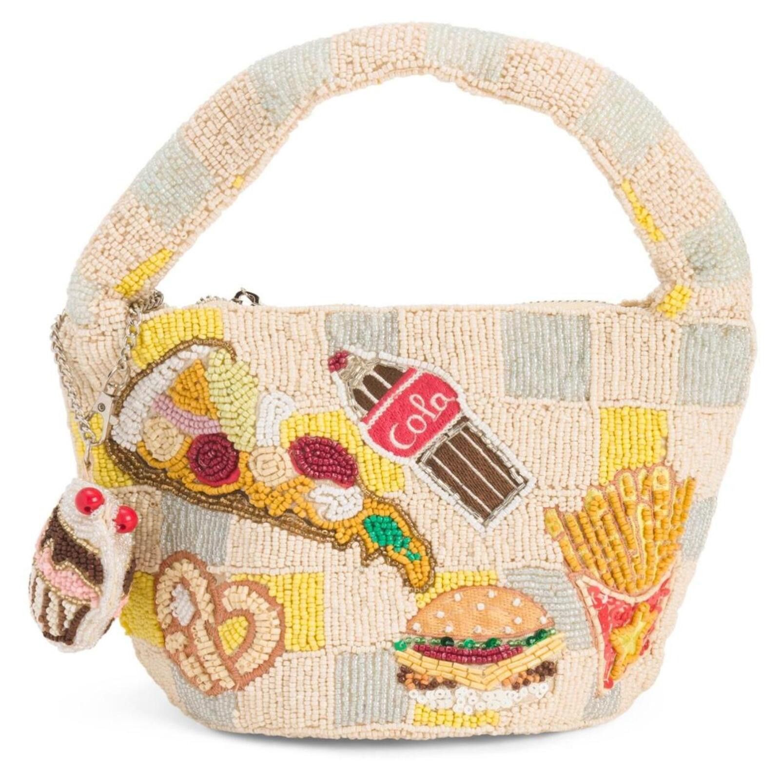 Marsell TikTok Viral Beaded Bag with Food Design Size ONE SIZE - 2 Thumbnail