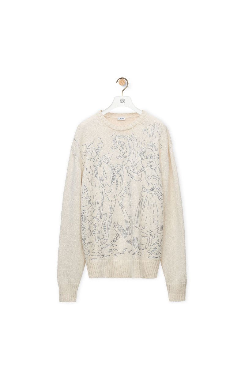 Loewe o1w1db10426 Sweaters in White Size US S / EU 44-46 / 1 - 1 Thumbnail