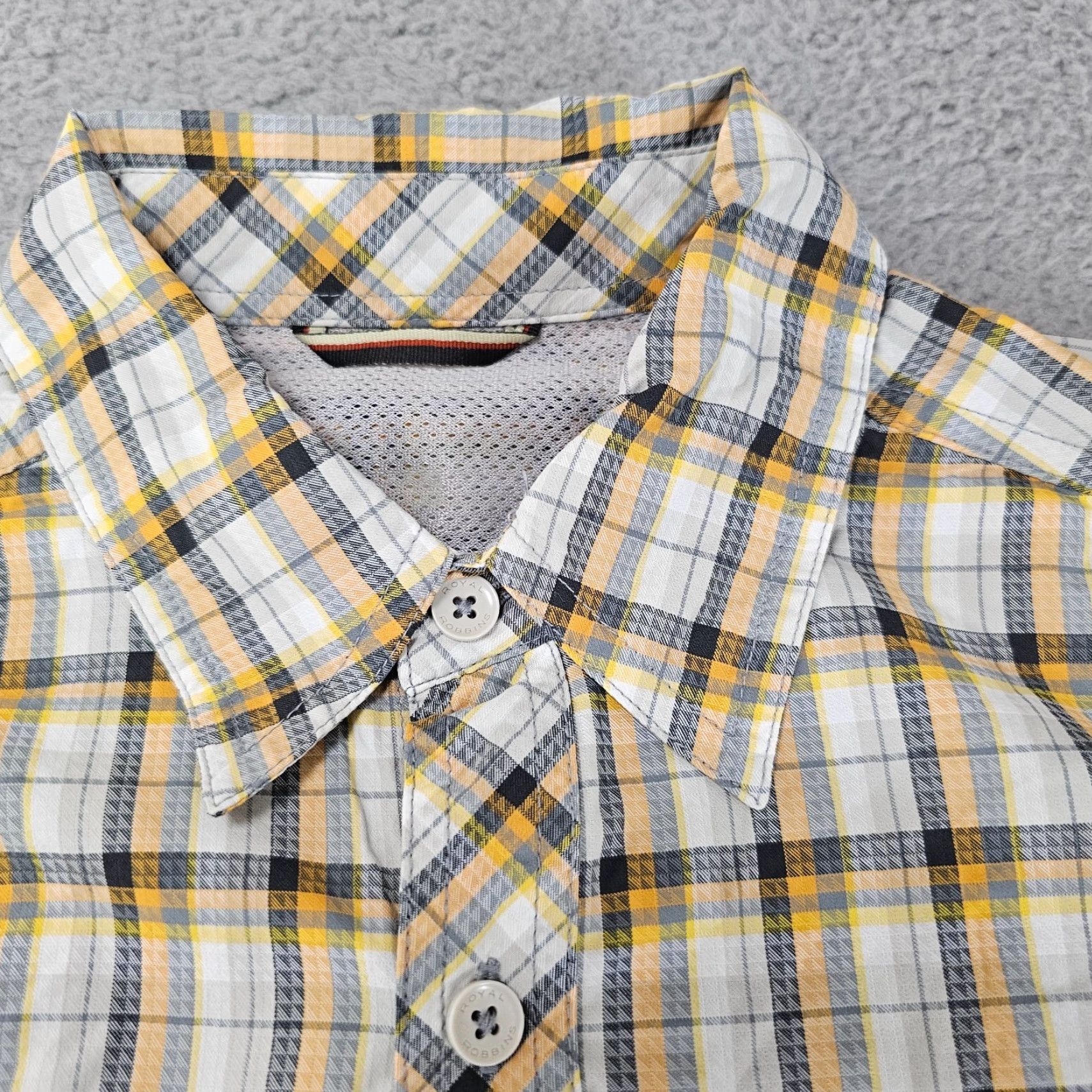 Royal Robbins Royal Robbins Shirt Mens S Yellow Check Short Sleeve Button-Up Size US S / EU 44-46 / 1 - 3 Thumbnail