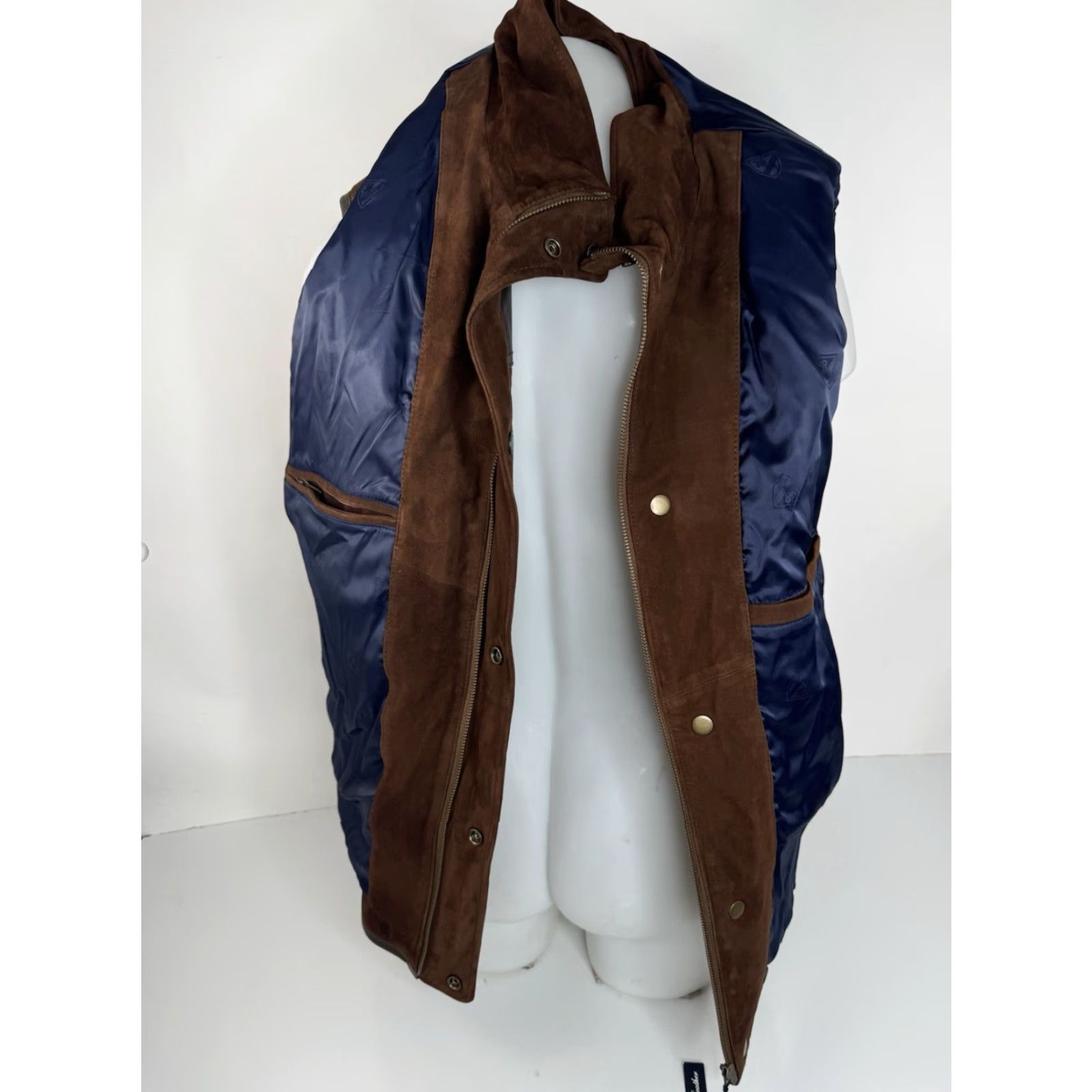 Cremieux Cremieux New w Zip Tag Leather & Suede Ranch Bomber XL Vest Jacket Brown Men Zip Fully Lined"} Size US XL / EU 56 / 4 - 6 Thumbnail