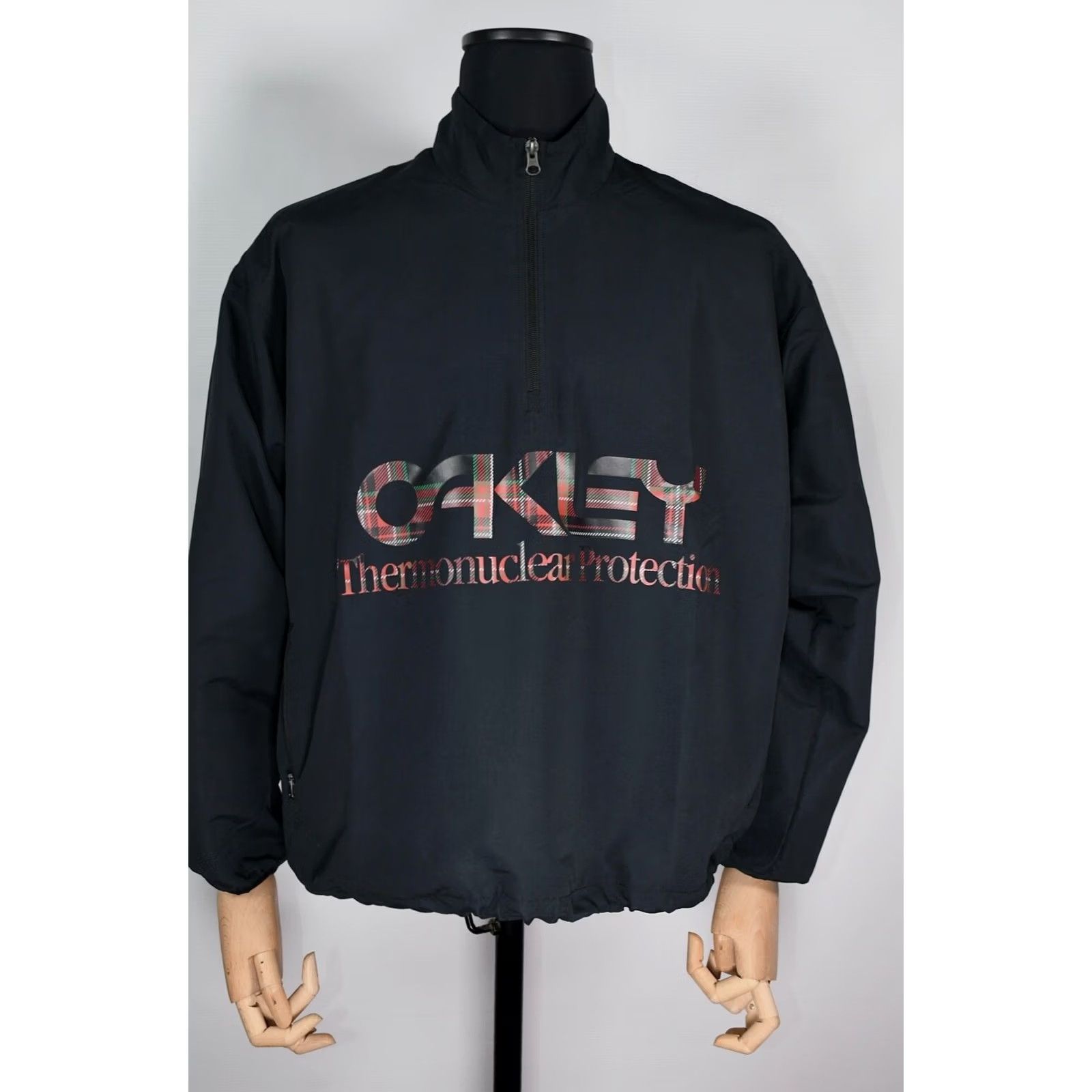 Oakley Oakley Jacket Men S Anorak Black 100% Polyester NEW Vintage? Size US S / EU 44-46 / 1 - 2 Thumbnail