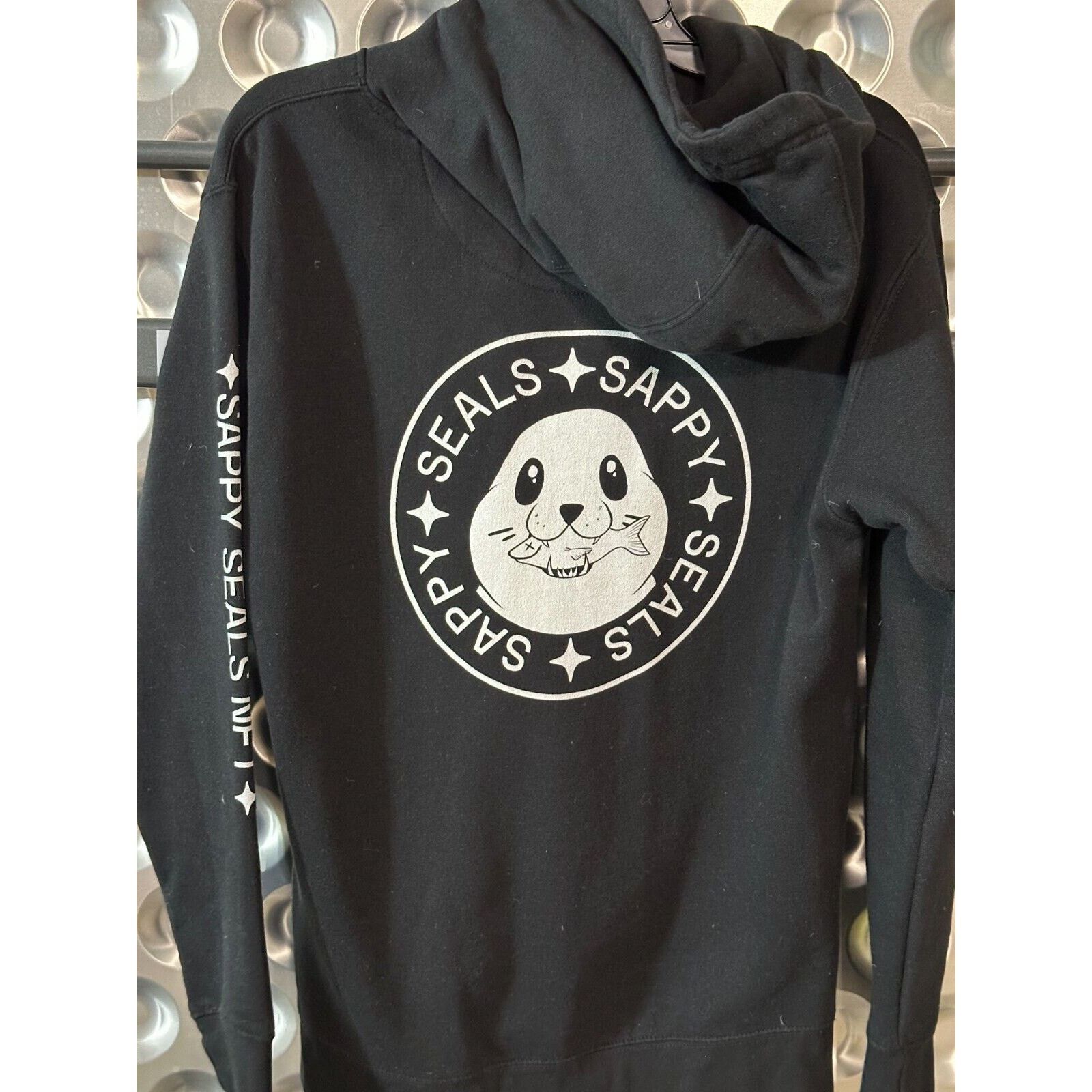 Vintage Vintage Hoodie | Sappy Seal Print | Size Small Size US S / EU 44-46 / 1 - 1 Thumbnail