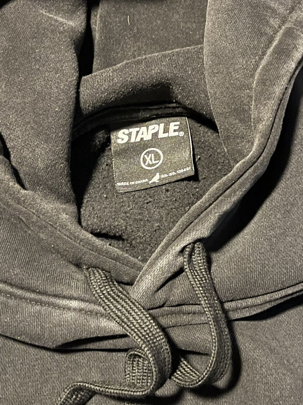 Staple Staple Pigeon Men’s Mercer Washed Dyed Hoodie Black VNDS Size US XL / EU 56 / 4 - 8 Thumbnail