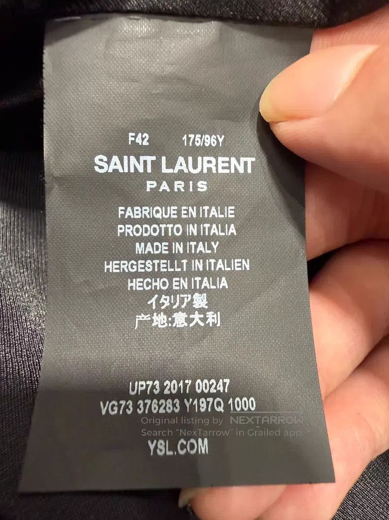 Saint Laurent Paris Saint Laurent Paris Black Warrior Wool and Leather Basebal Size M / US 6-8 / IT 42-44 - 4 Thumbnail