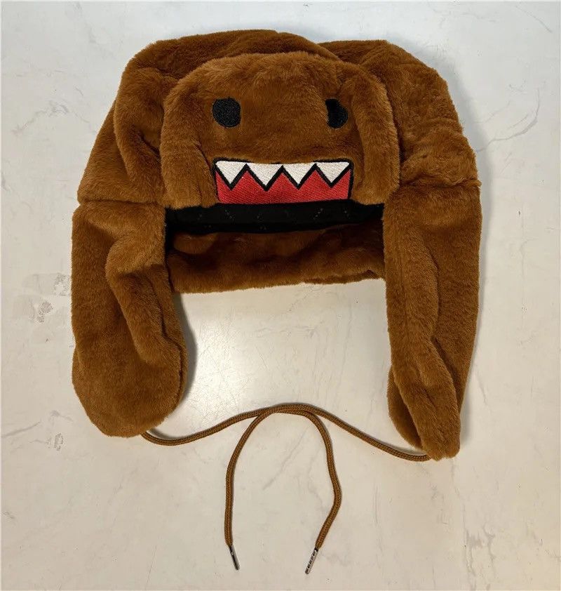 Other Domo Kun Plush Hat Ushanka Cute Winter Hat Size ONE SIZE - 4 Thumbnail