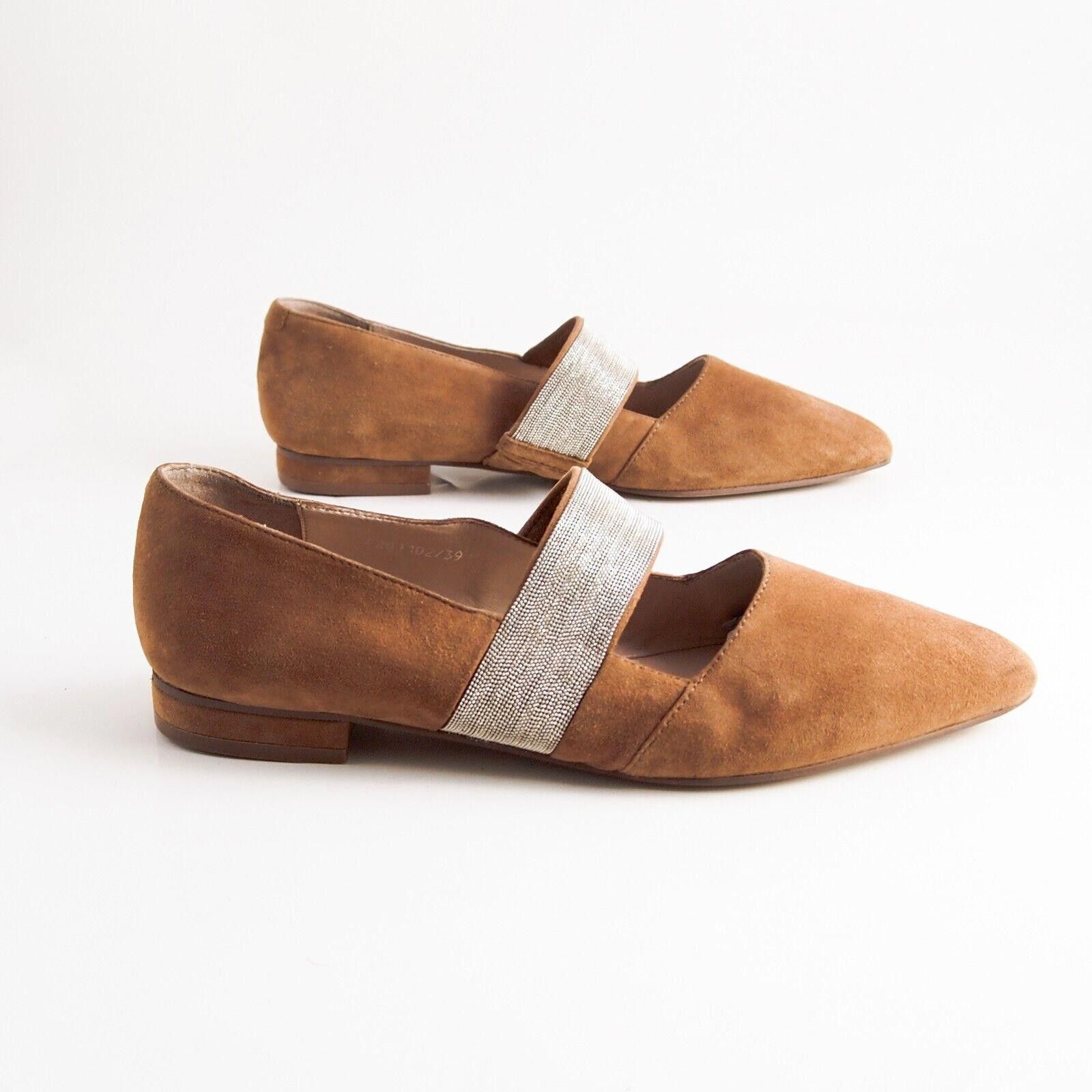 STEFFEN SCHRAUT Steffen Schraut Mary Jane Flats Brown Suede EU 39 US 9 Size US 9 / IT 39 - 5 Thumbnail