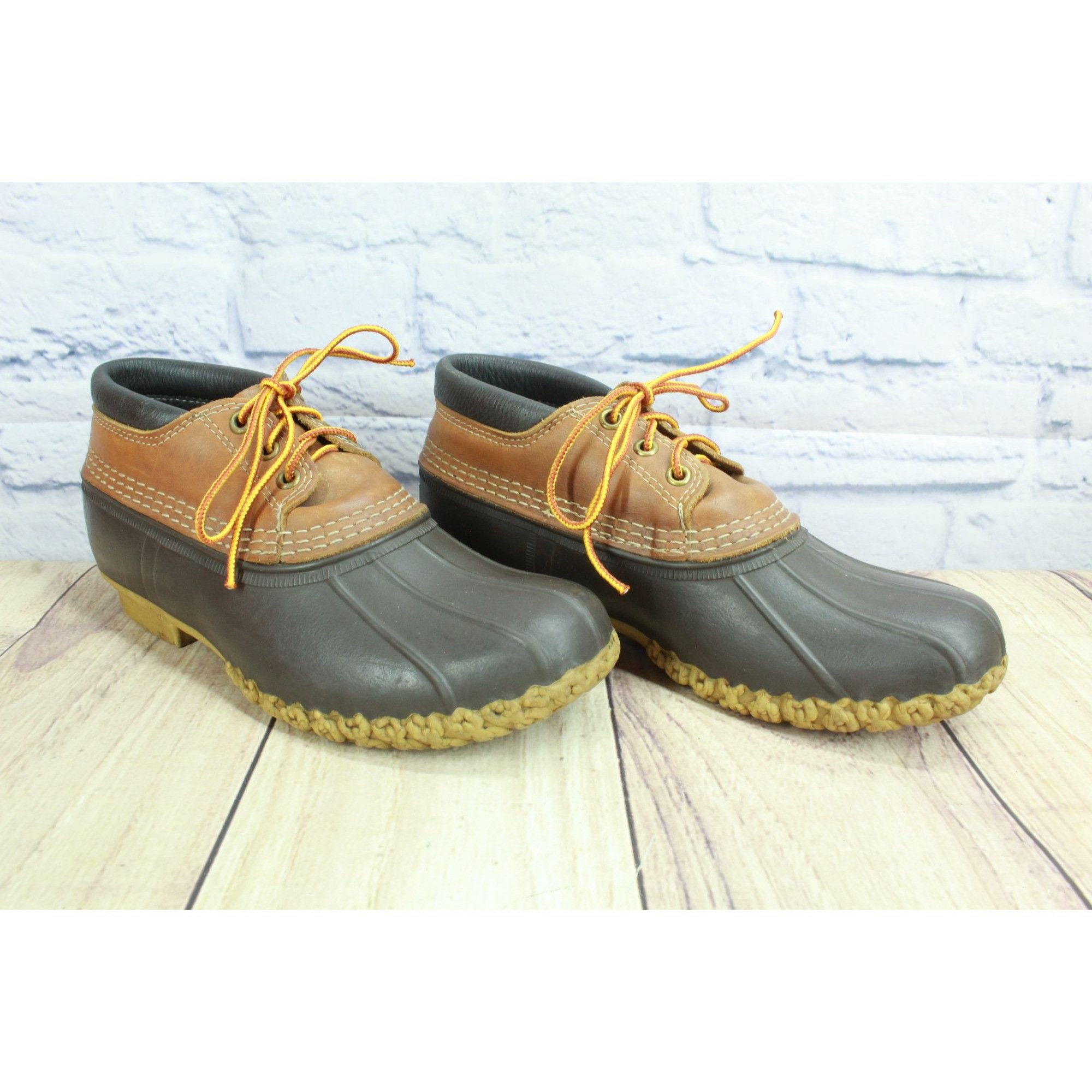 L.L. Bean LL Bean Women’s Leather Padded Collar Gumshoe Duck Boots Size US 8 / IT 38 - 3 Thumbnail