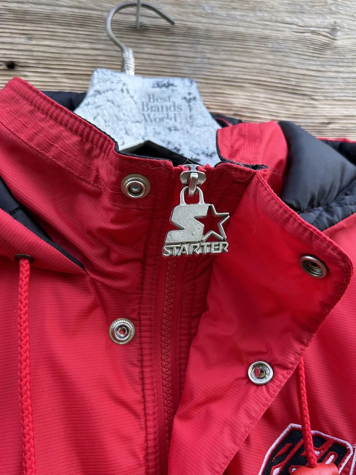 NHL 90s Vintage Starter Detroit Red Wings NHL Anorak Jacket Size US XL / EU 56 / 4 - 8 Thumbnail