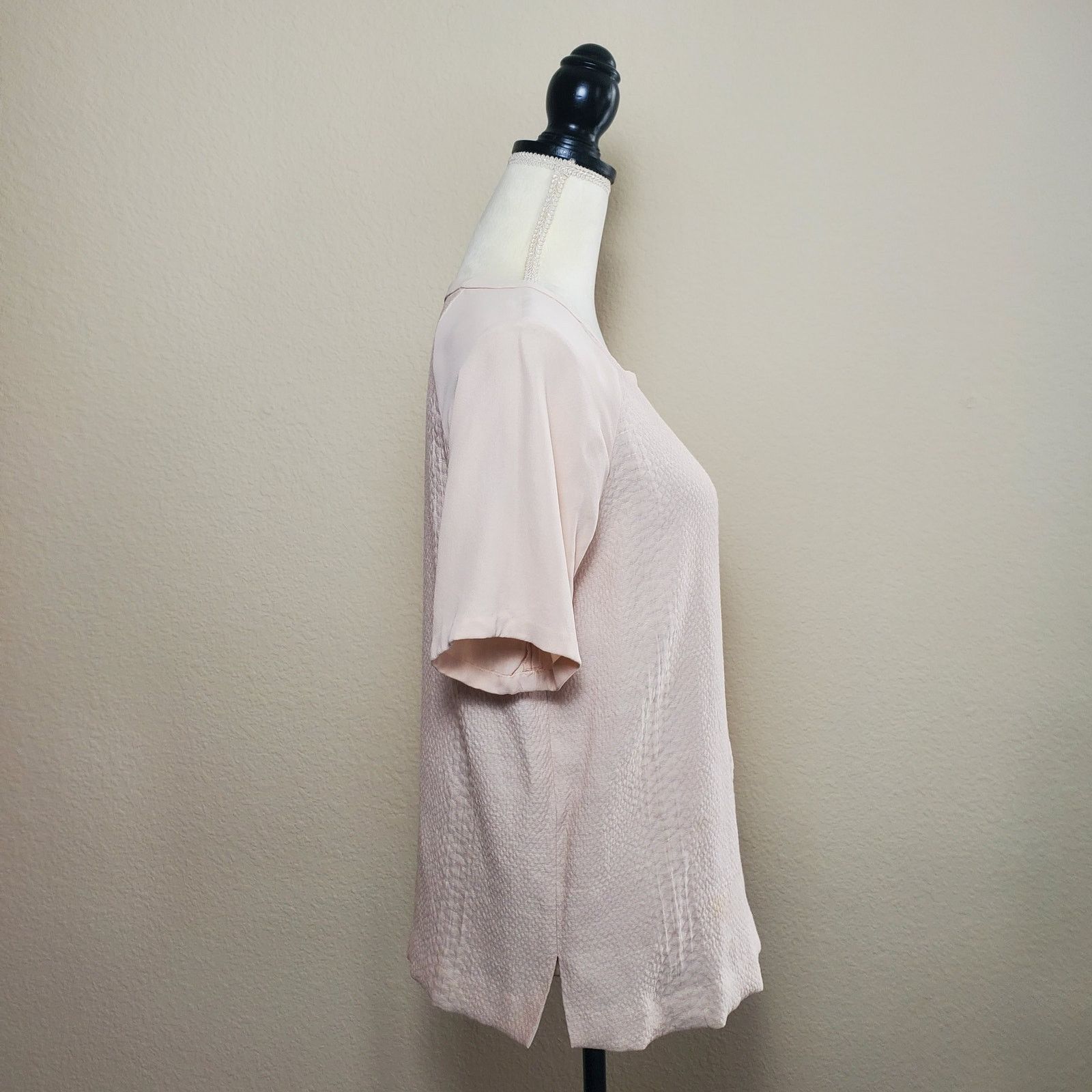 Vince Vince Pink Textured Blouse Medium Size M / US 6-8 / IT 42-44 - 3 Thumbnail