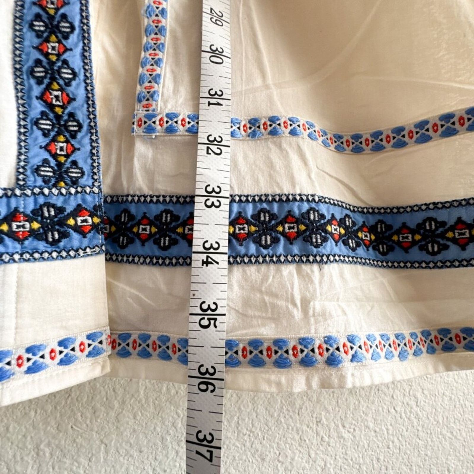 Tory Burch Tory Burch Embroidered Adriana Fit & Flare Dress Size 2 Size XS / US 0-2 / IT 36-38 - 11 Thumbnail