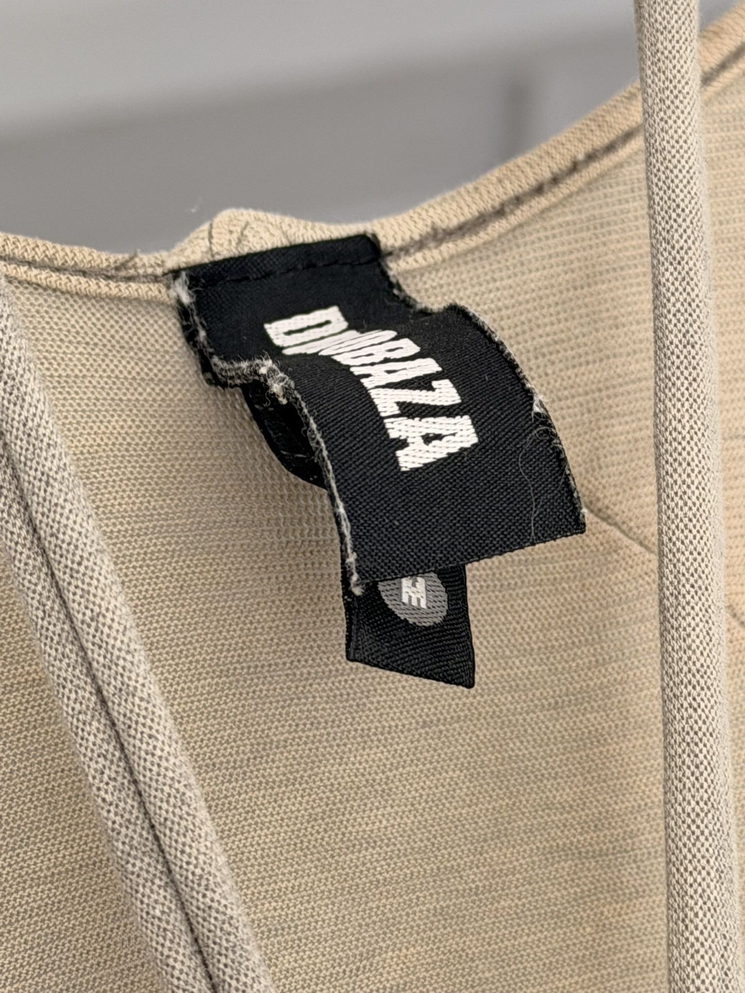 Demobaza Demobaza Beige/Grey Raw Hem Tank Size US M / EU 48-50 / 2 - 6 Thumbnail