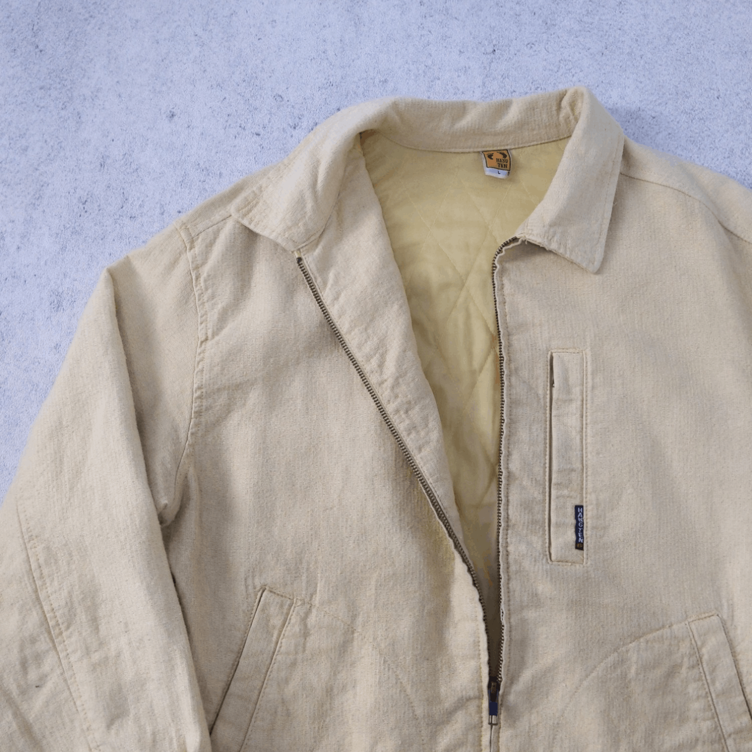 Hang Ten × Japanese Brand Vintage RARE 80s Hang ten Canvas Work Jacket Size US L / EU 52-54 / 3 - 5 Thumbnail