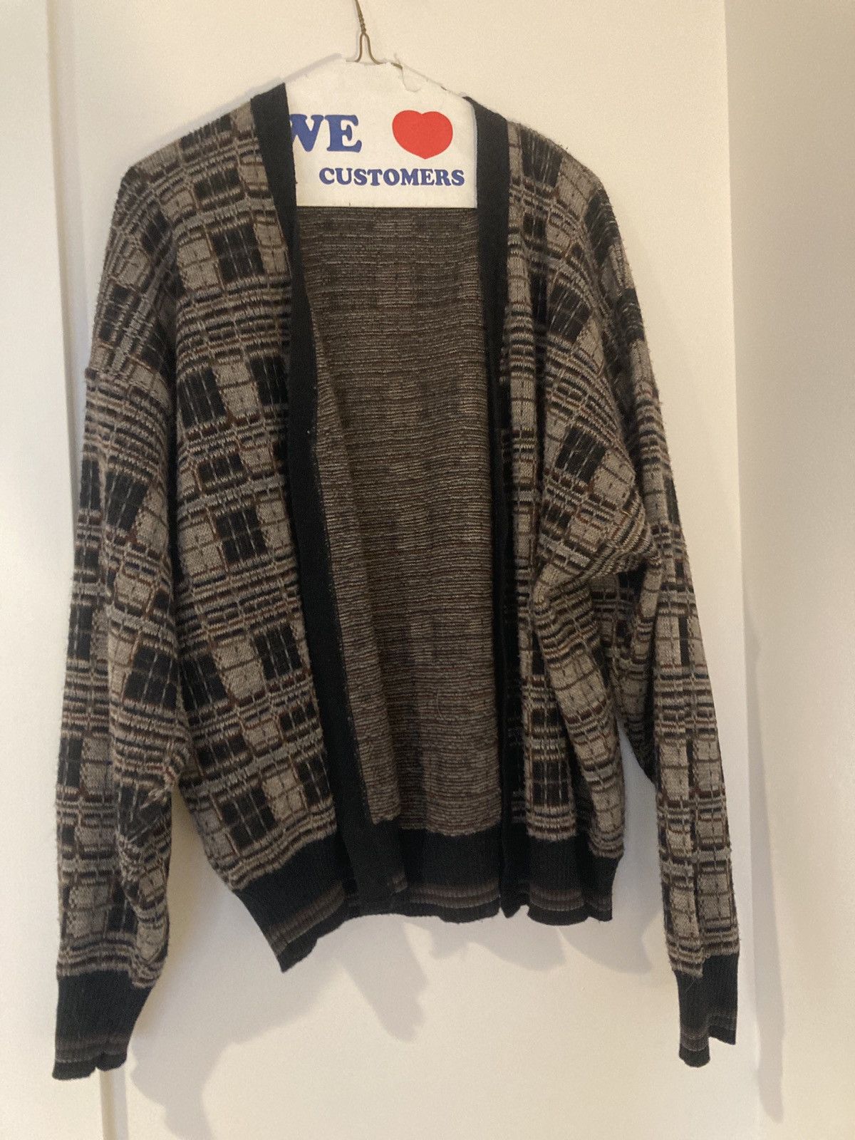 Brandini × Vintage Brandini flannel knit cardigan Size US M / EU 48-50 / 2 - 1 Thumbnail