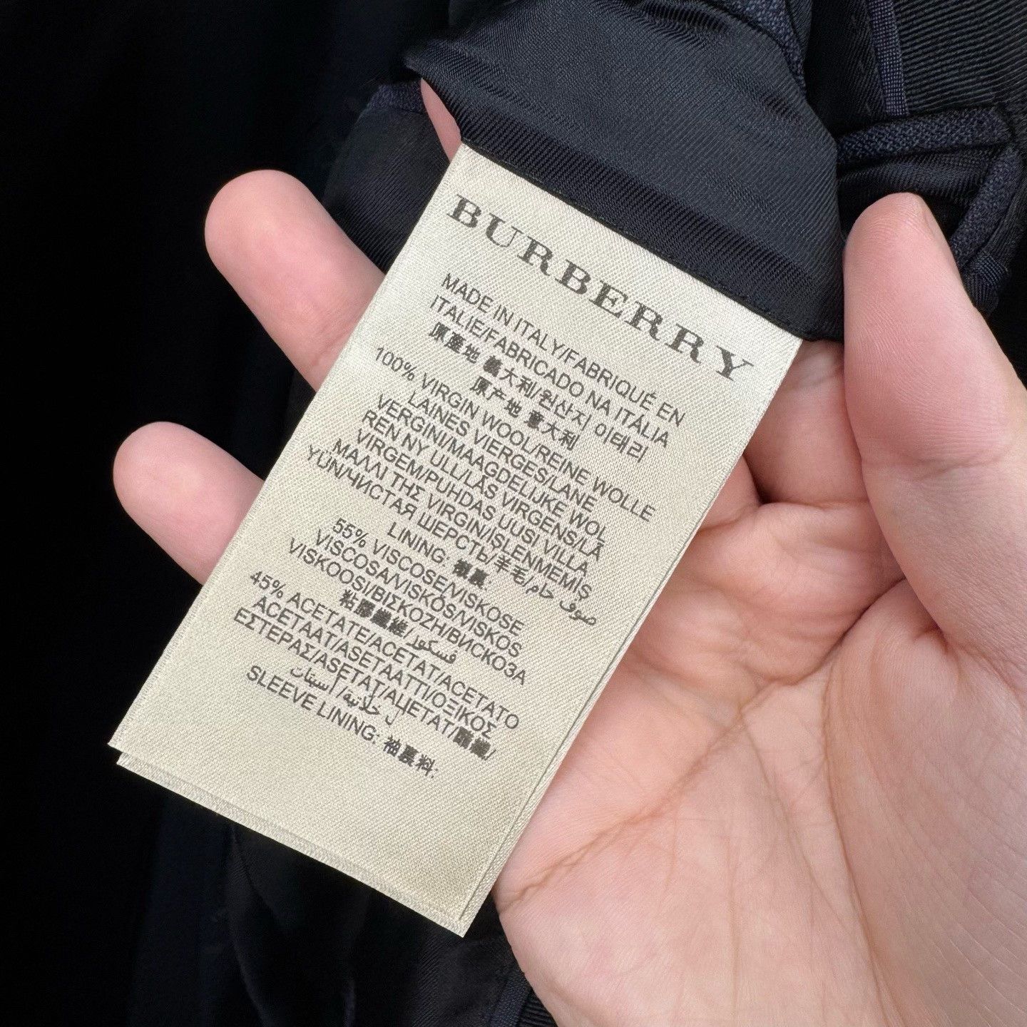 Burberry Burberry Navy Double-Breasted Wool Jacket Size US M / EU 48-50 / 2 - 6 Thumbnail