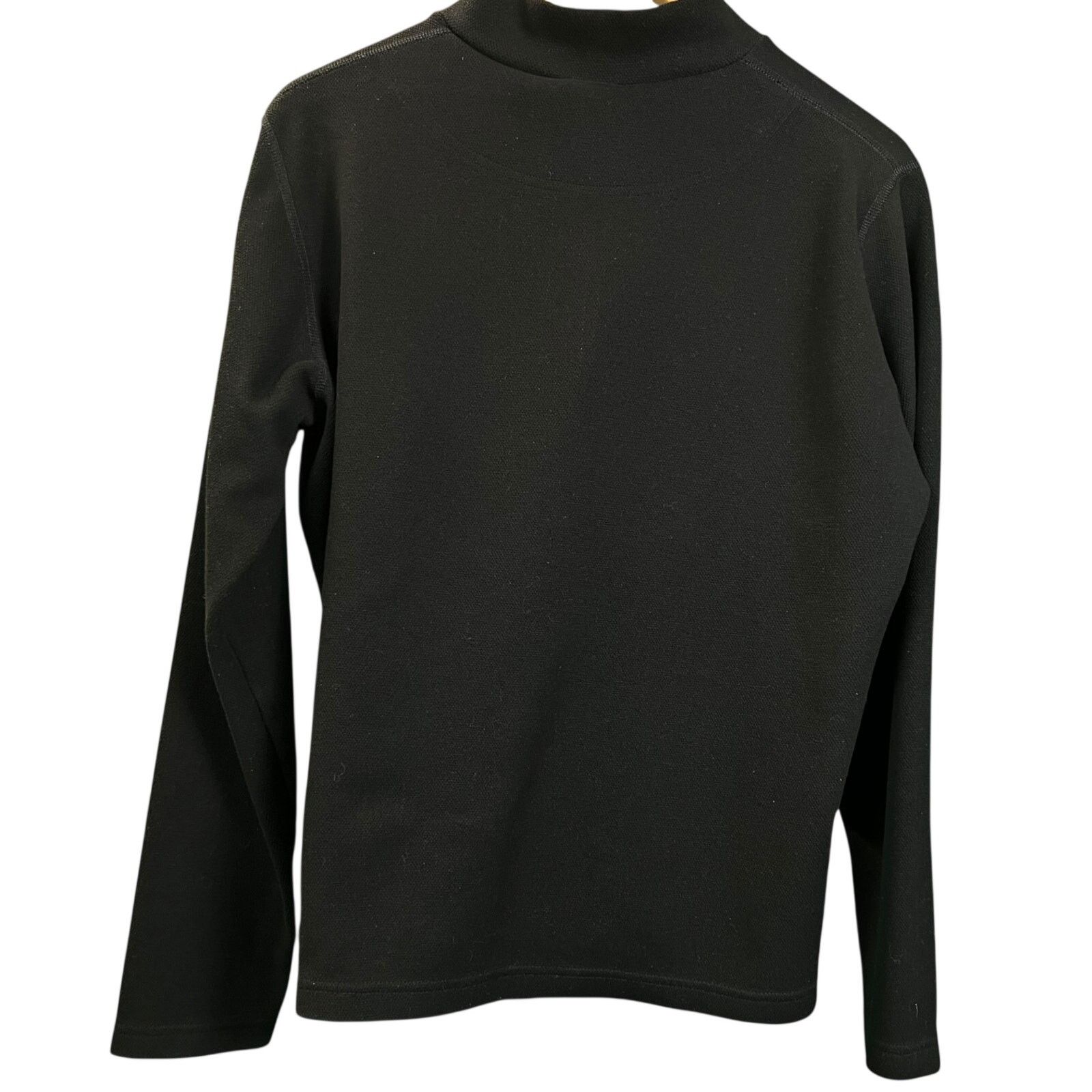 The North Face North Face Women's XL Micro Knit Quarter Zip Black Pullover Size XL / US 12-14 / IT 48-50 - 2 Thumbnail