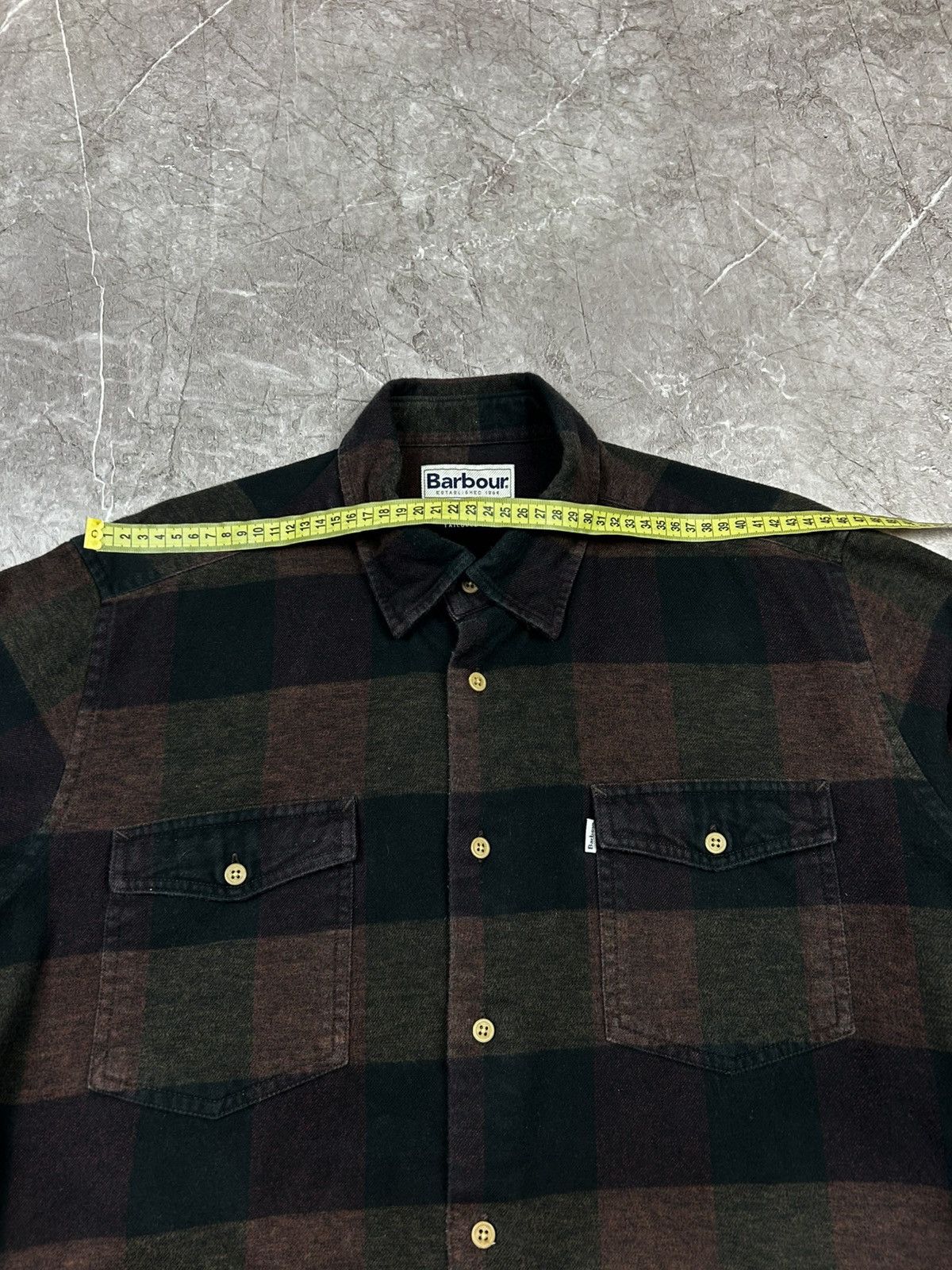 Barbour Barbour Elbe Stripe Flannel Shirt Mens Large Tailored Fit Size US L / EU 52-54 / 3 - 10 Thumbnail