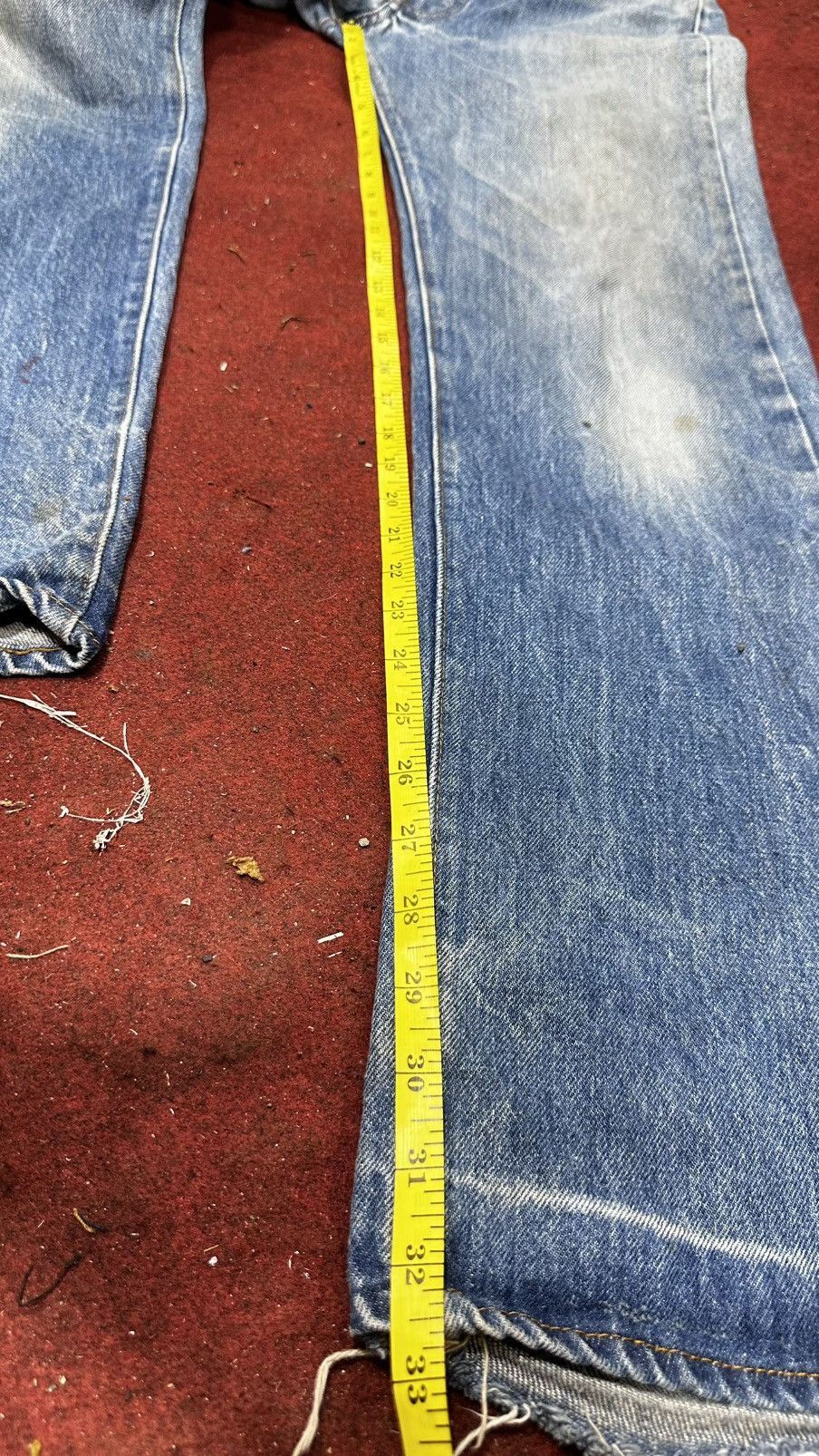 Levi's Vintage Levis 501 Distressed Faded Jeans Size US 31 - 8 Thumbnail