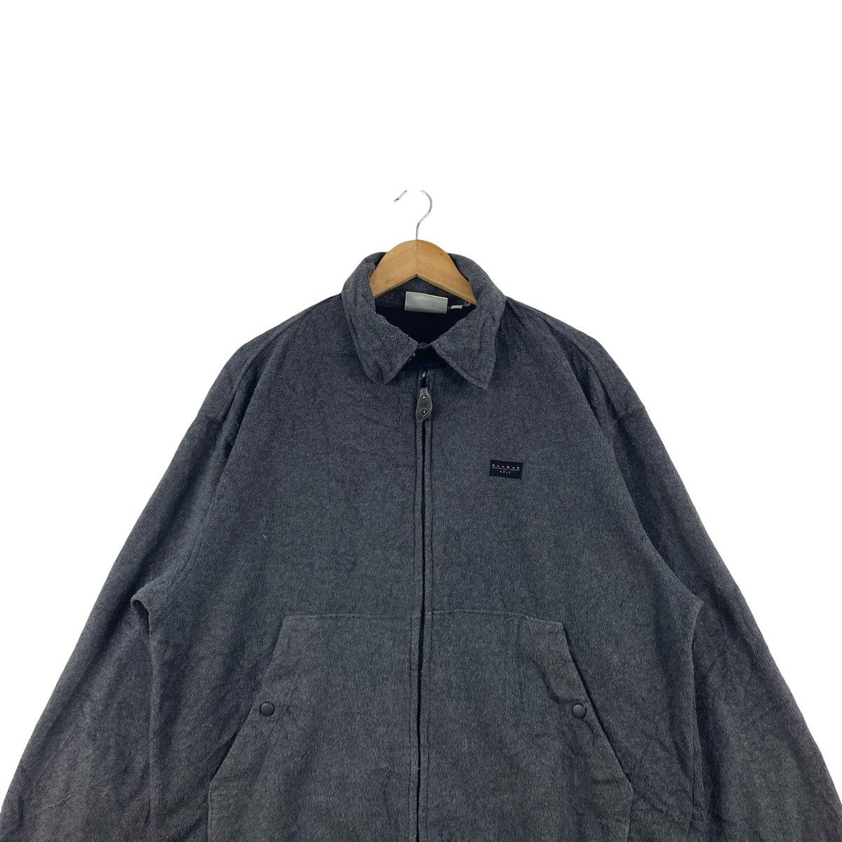 Reebok Vintage REEBOK GOLF Fleece Jacket Full Zip Bomber Windbreake Size US L / EU 52-54 / 3 - 2 Thumbnail
