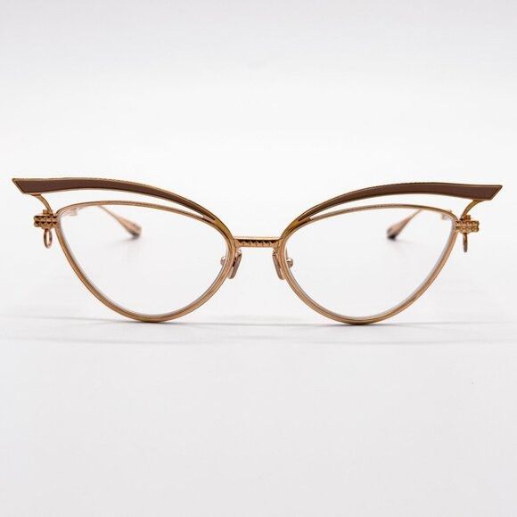 Valentino NEW VALENTINO GLASSLINER VLX-118F EYEGLASSES CAT EYE GOLD E Size ONE SIZE - 3 Thumbnail