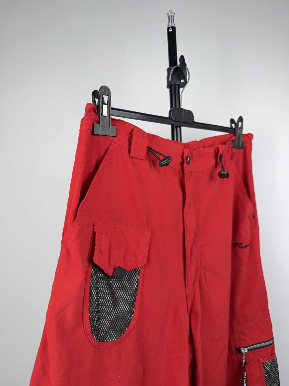 Fubu Vintage SK8 FUBU Red Cargo Capri Pants Y2K Hip Hop 🔥 M sz Size US 34 / EU 50 - 4 Thumbnail