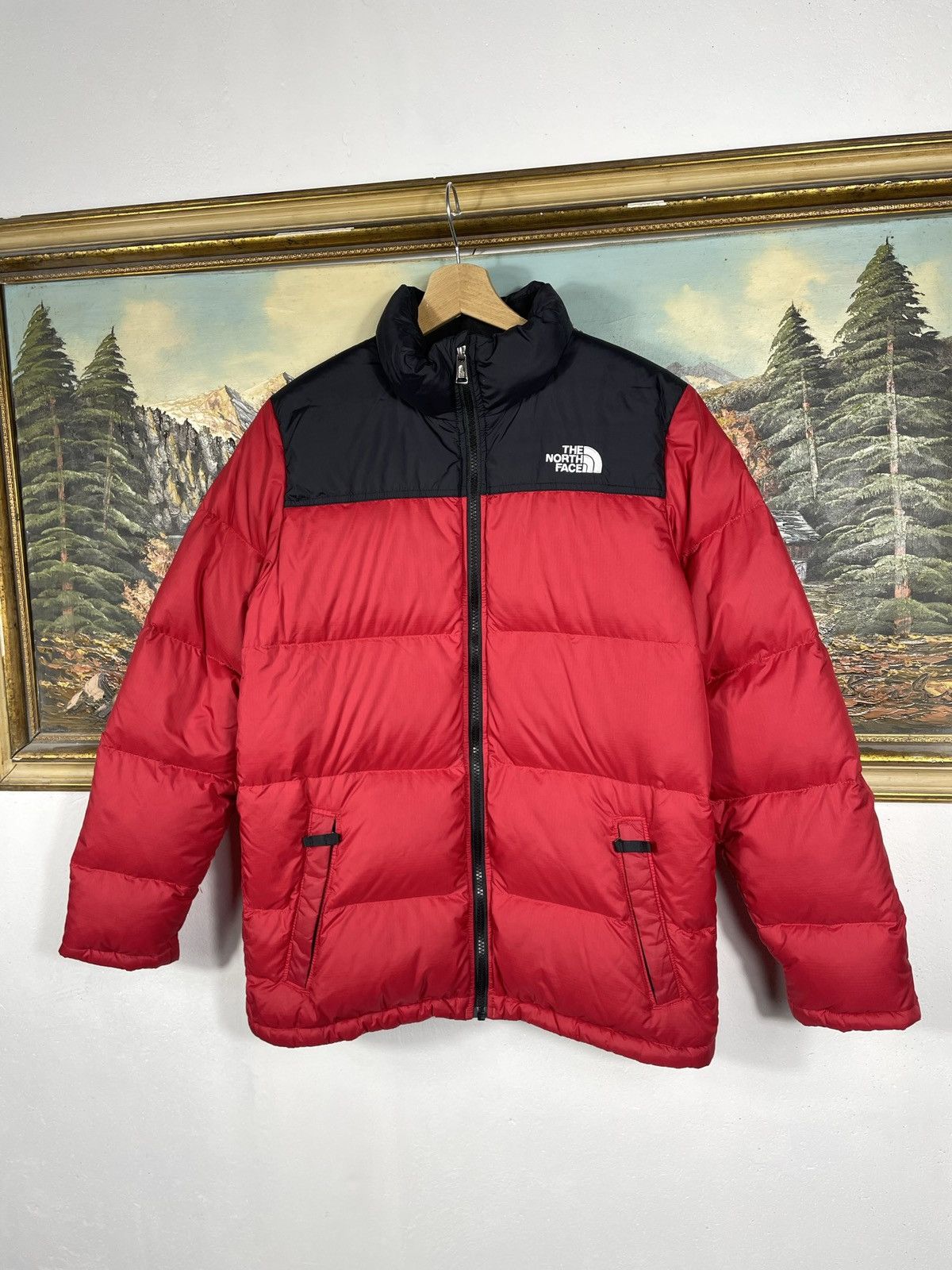 The North Face × Vintage Red TNF Jacket Travis Scott Kylie Jenner Vibe Warm Winter Size US S / EU 44-46 / 1 - 3 Thumbnail