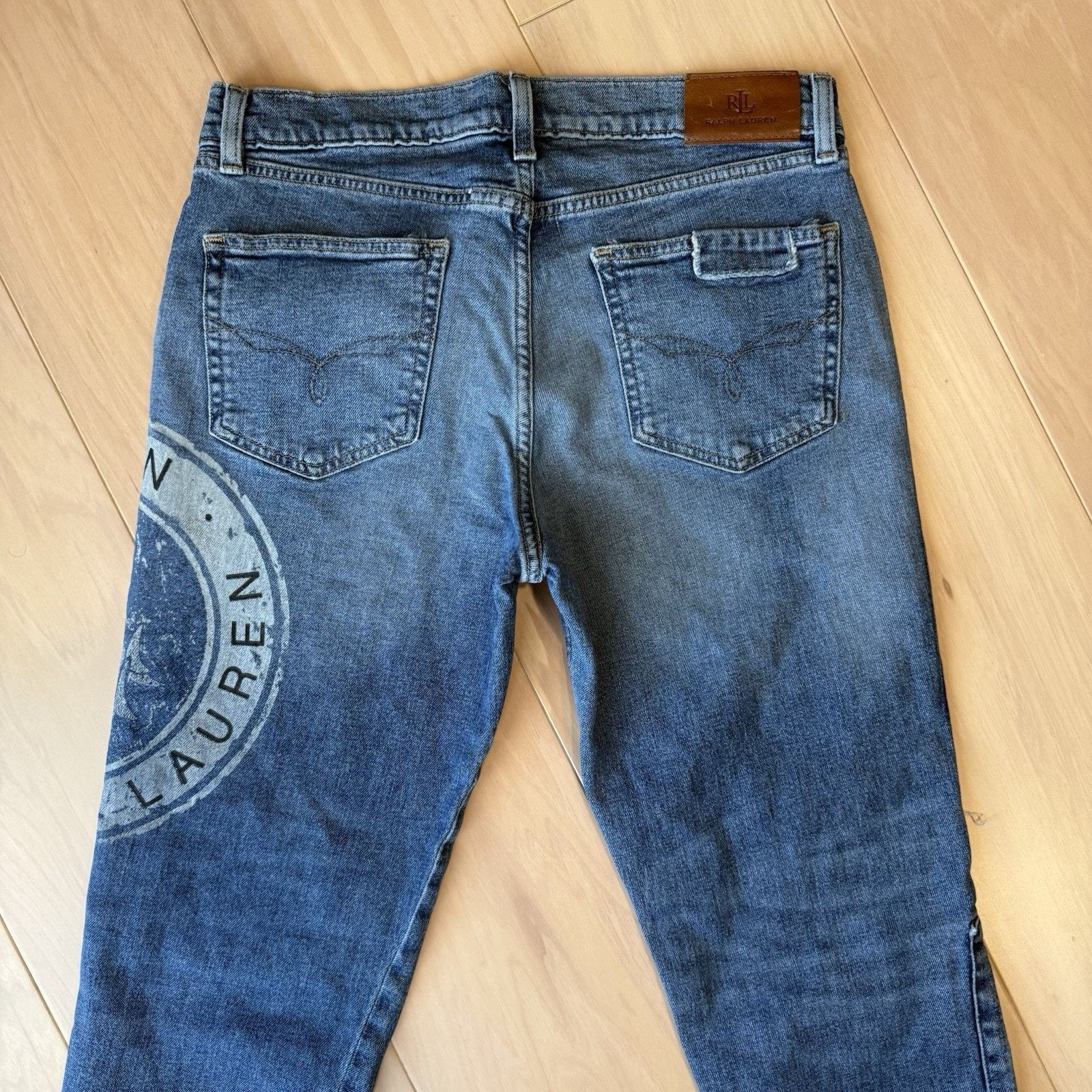 Polo Ralph Lauren Polo Ralph Lauren Jeans Women's 4 Blue Relaxed Tapered Size 32" / US 10 / IT 46 - 7 Thumbnail