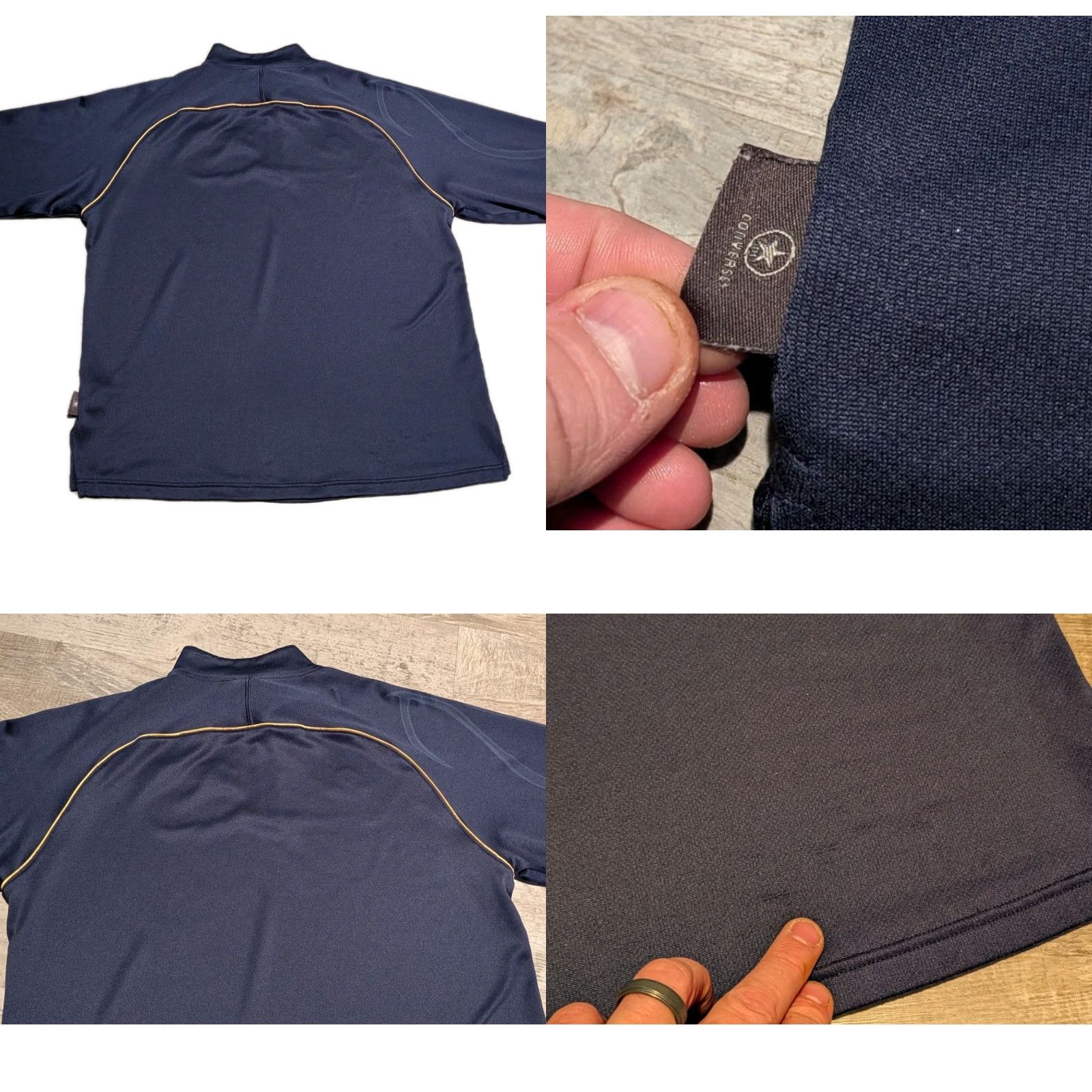Nike VINTAGE Nike + Converse Marquette Golden Eagles L/S Warmup Shirt Embroidered M Rare Size US M / EU 48-50 / 2 - 10 Thumbnail