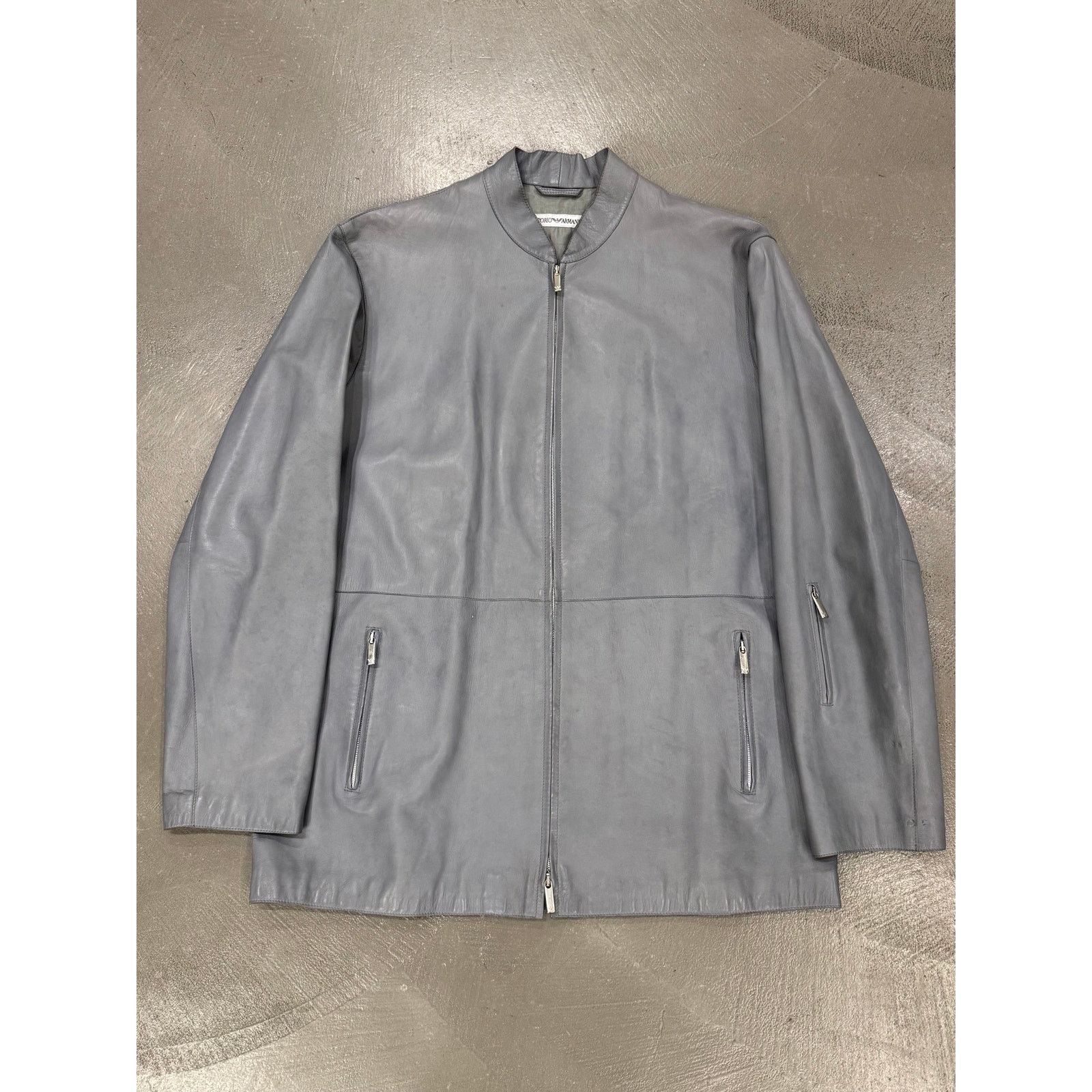 Giorgio Armani 1990s Emporio Armani thin technical leather jacket Size US M / EU 48-50 / 2 - 1 Thumbnail