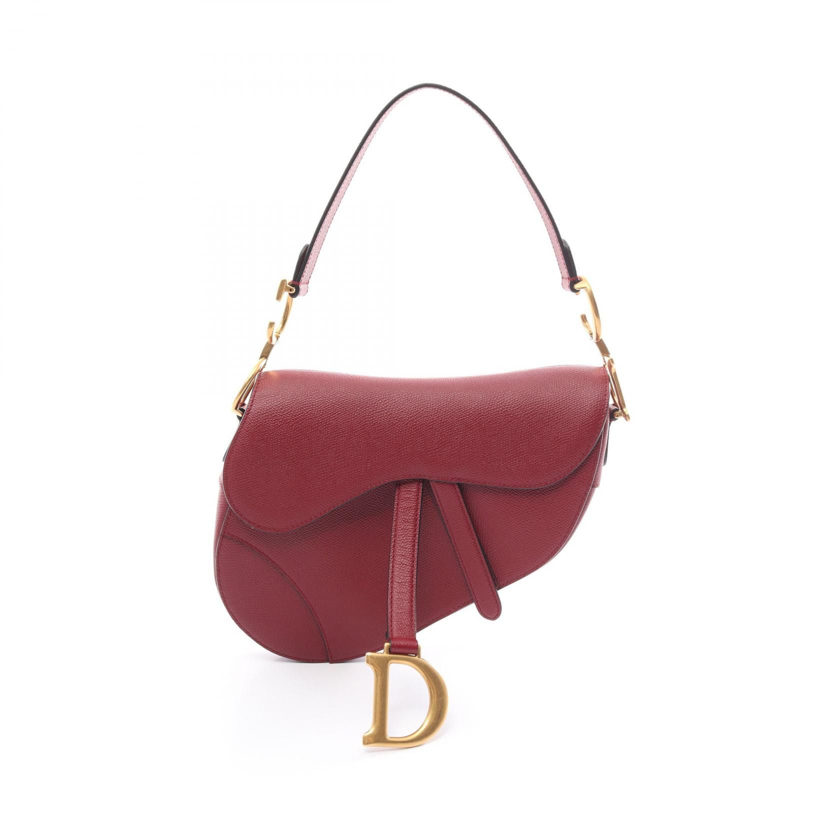 Dior Dior Classic Leather Saddle Bag Leather Shoulder Bag in Great Condition Size ONE SIZE - 1 Thumbnail